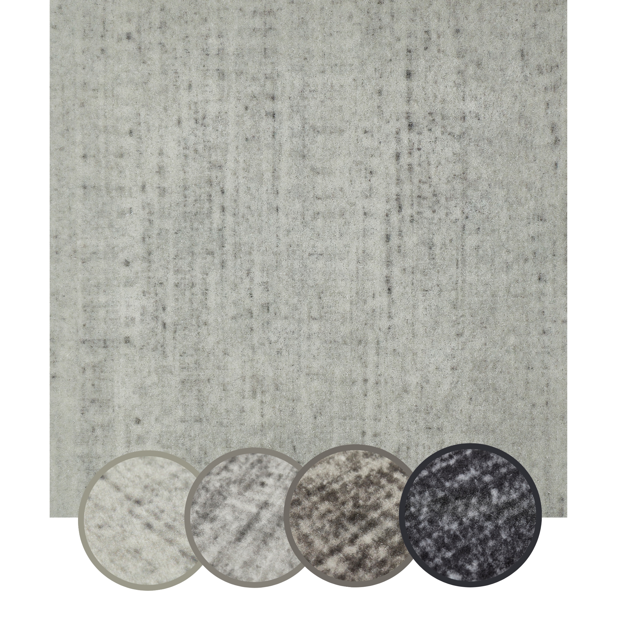 Andiamo Teppichfliese »Paris Nadelfilz« quadratisch 4 mm Höhe 40x40 cm, selbstklebend, robust & strapazierfähig, 25 Stück (4 qm)