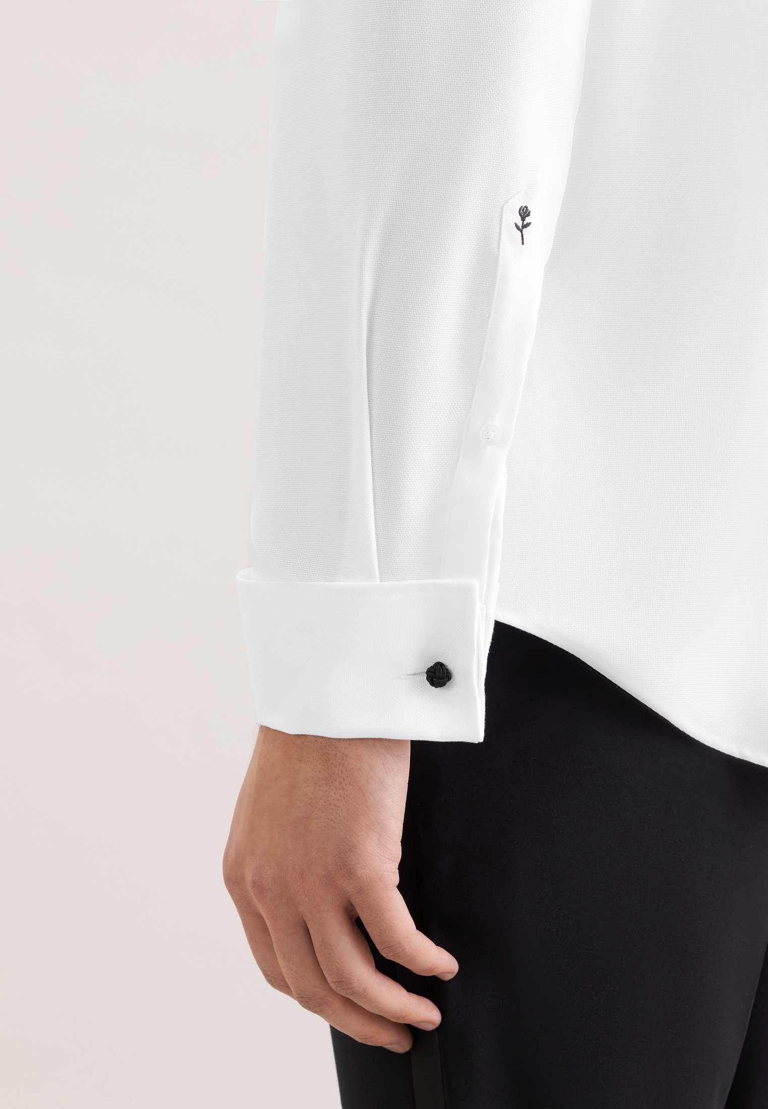 seidensticker Chemise de smoking »Schwarze Rose« Gala Uni