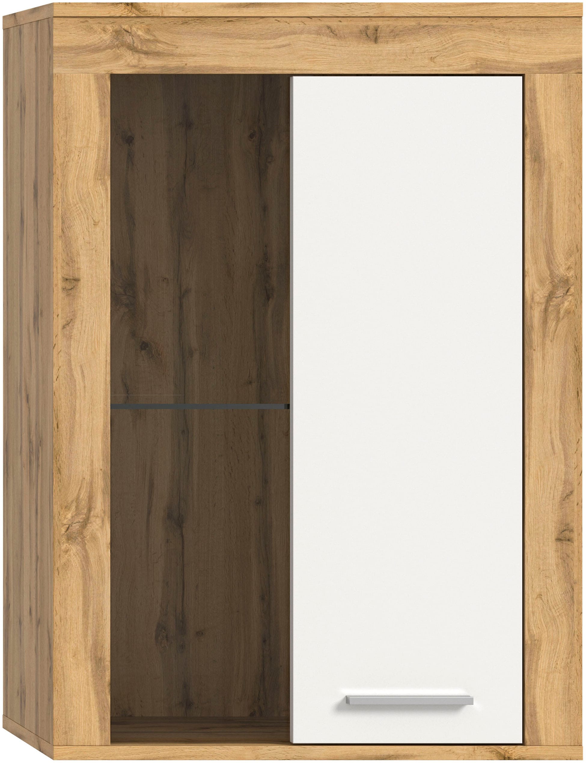 INOSIGN Vitrine »Aosta, Breite 60 cm, stehend oder hängend, in verschiedenen Farben«, Türanschlag wechselbar, 1 Glaseinlegeboden, Hängeeitrine, Standvitrine