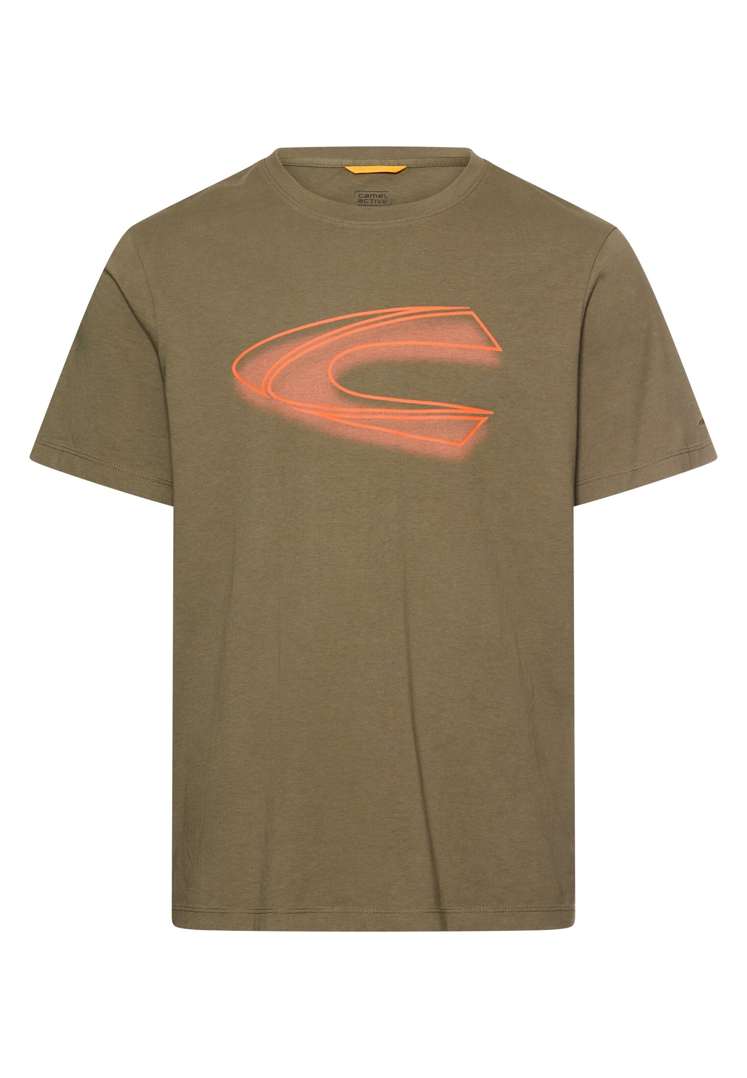 Image of camel active Print-Shirt mit Logo-Print