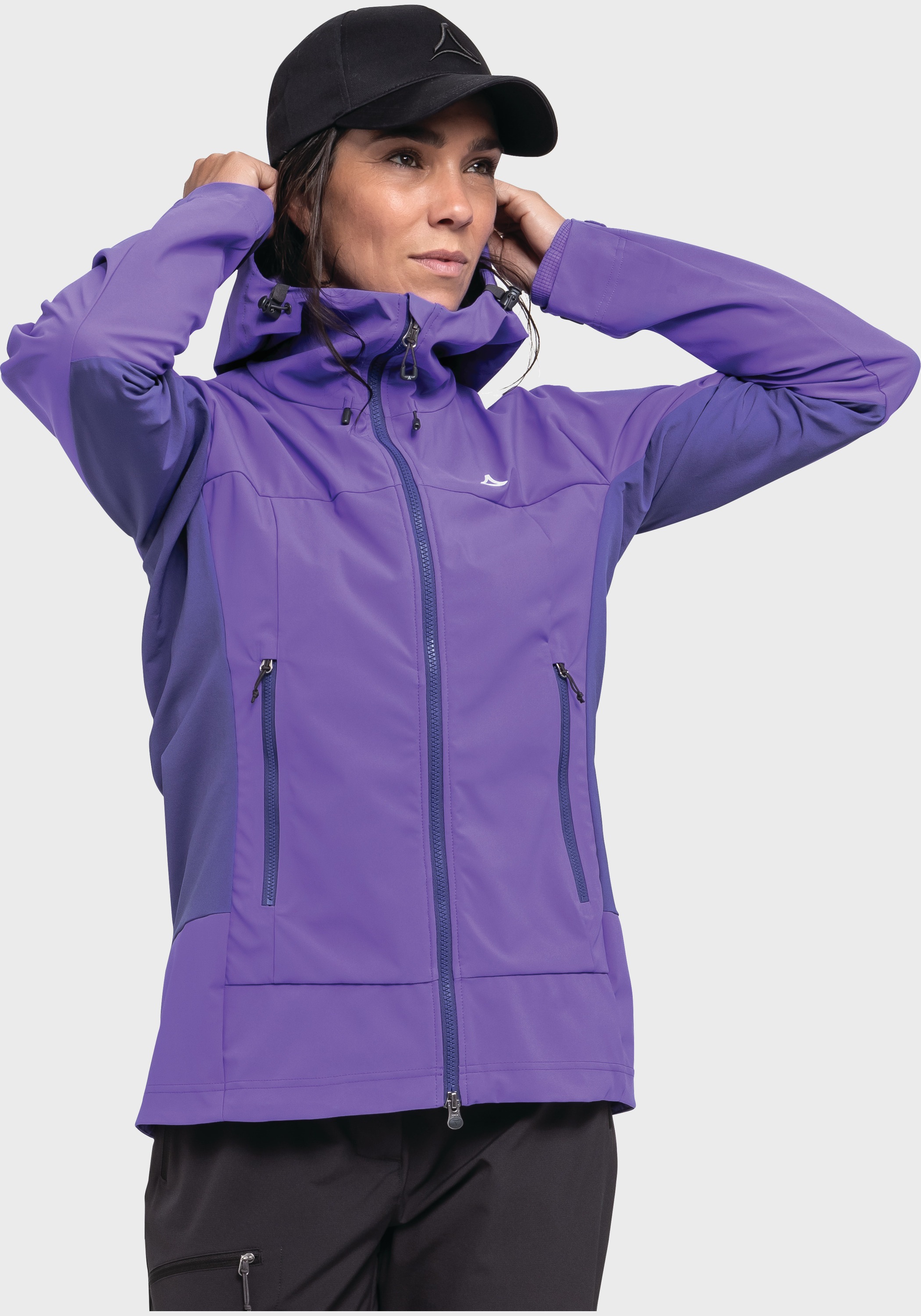 Schöffel Outdoorjacke »Softshell Jk Style Blaueis WMS« mit Kapuze