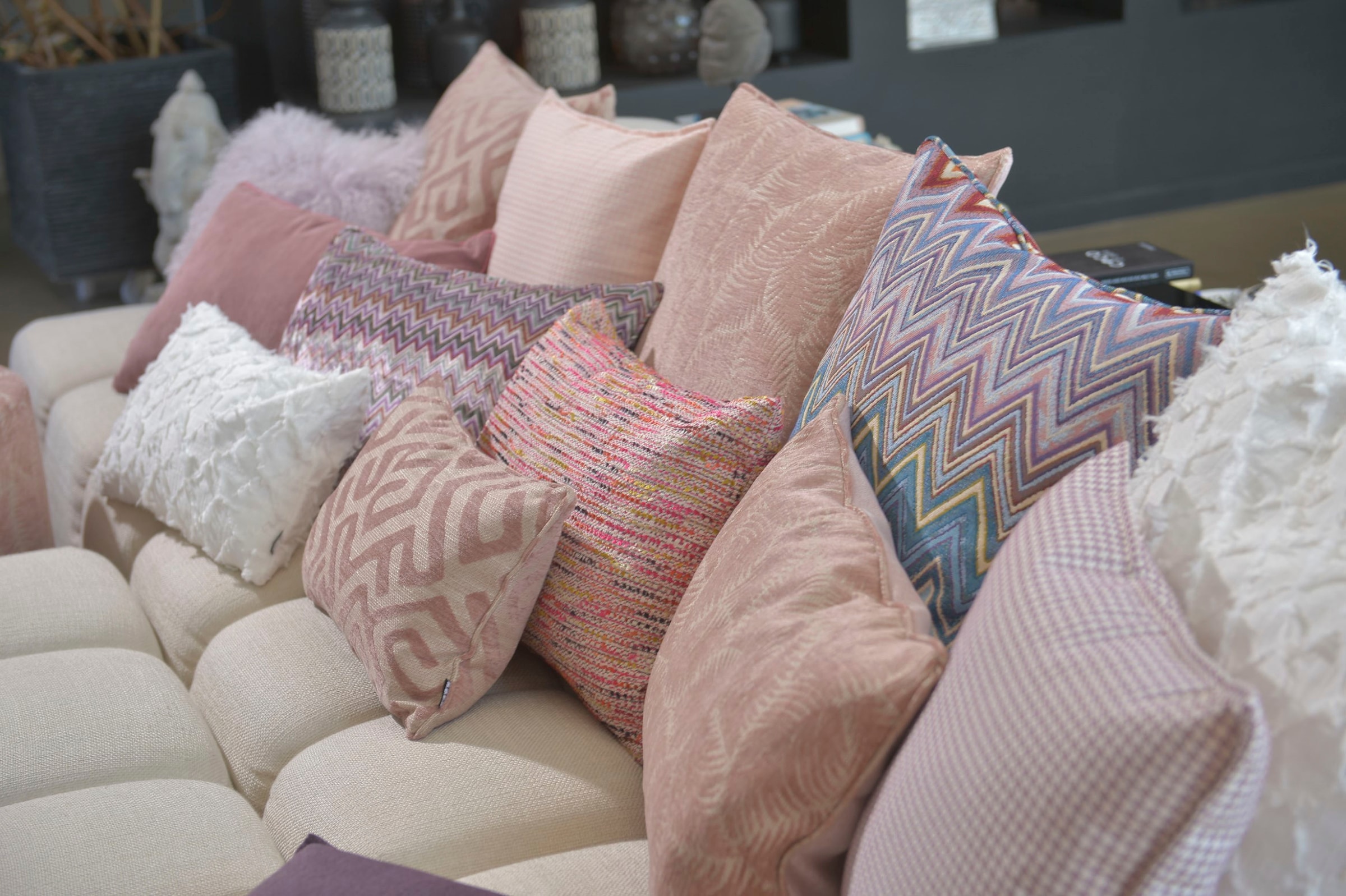 H.O.C.K. Coussin décoratif »Rebelle« mit Zickzack-Muster