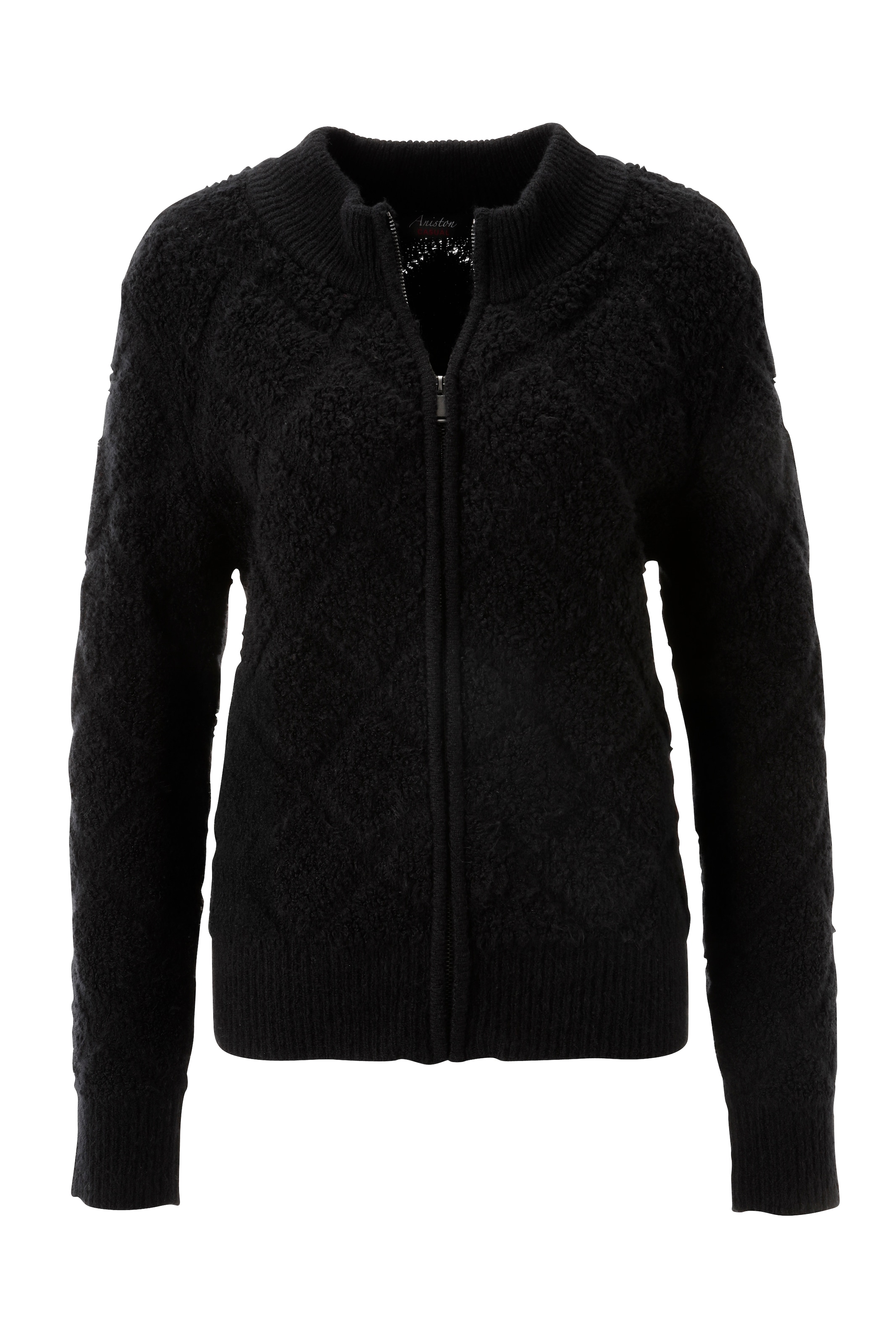 Aniston CASUAL Veste en tricot mit dezentem Rauten-Muster im 3D-Effekt