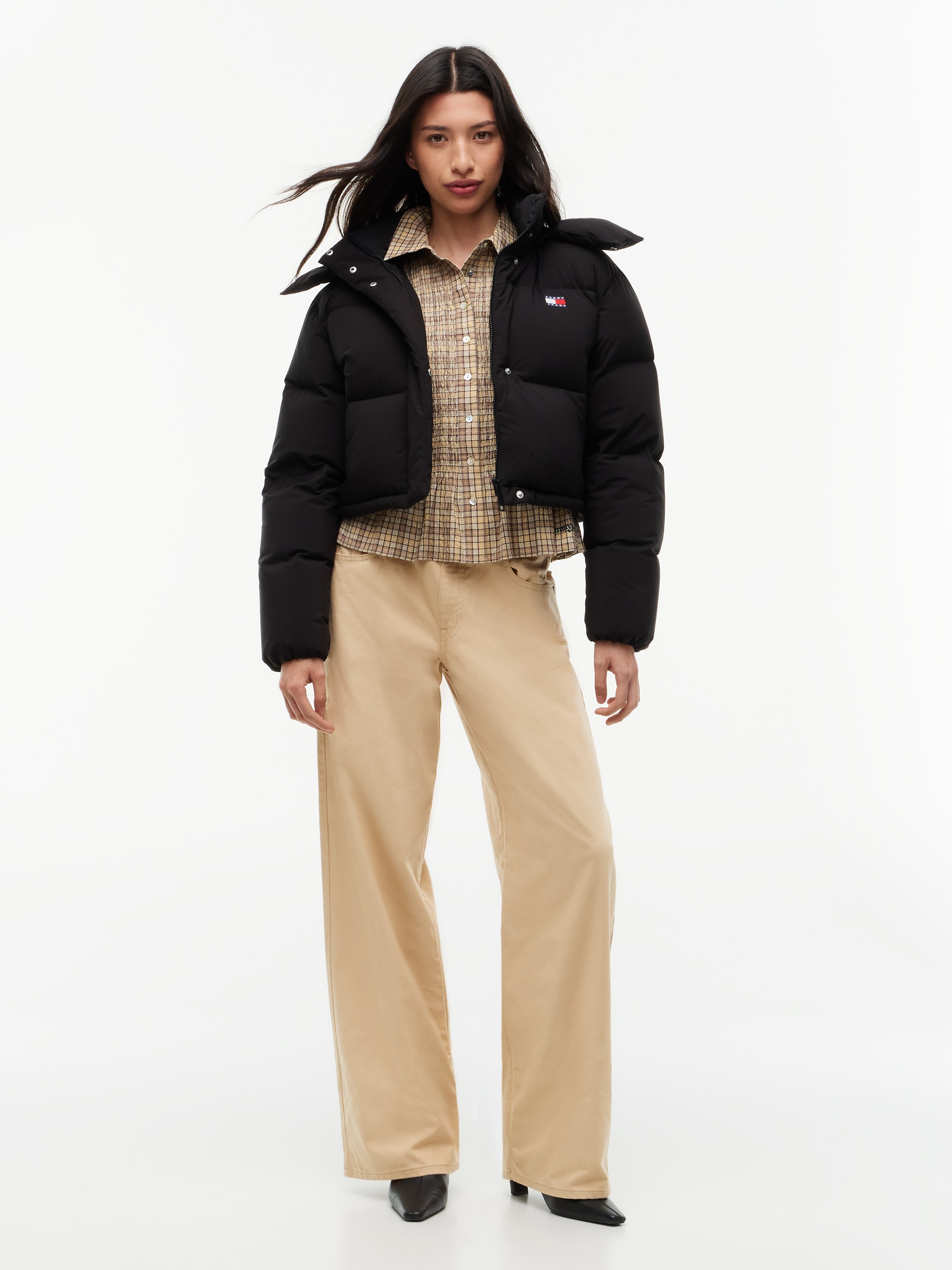 Tommy Jeans Veste matelassée »TJW CRP ALASKA PUFFER EXT« avec capuche fibre synthétique