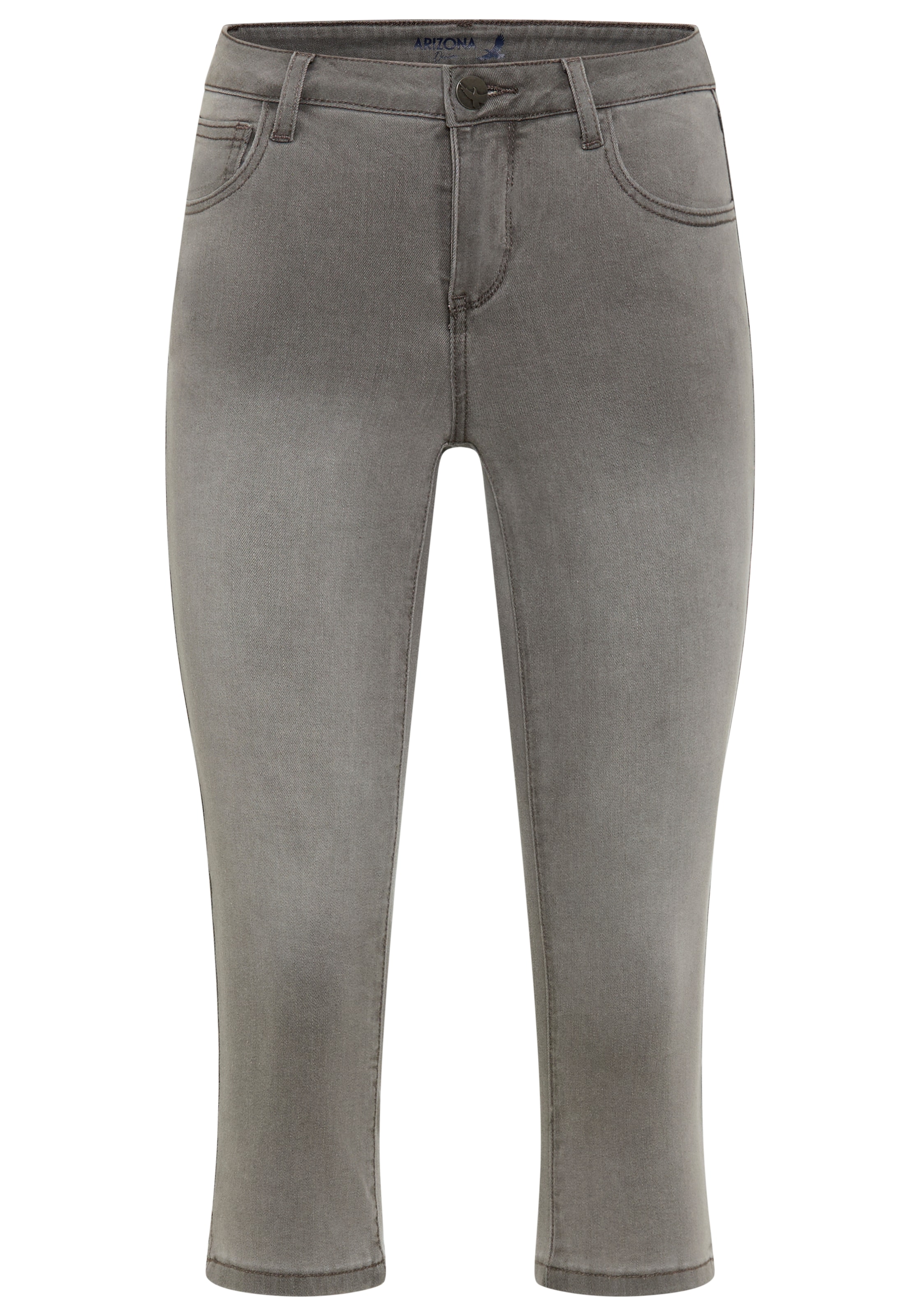 Arizona Caprijeans »Ultra-Stretch« extra-enger Schnitt,  modischer Beinabschluss mit Schlitz