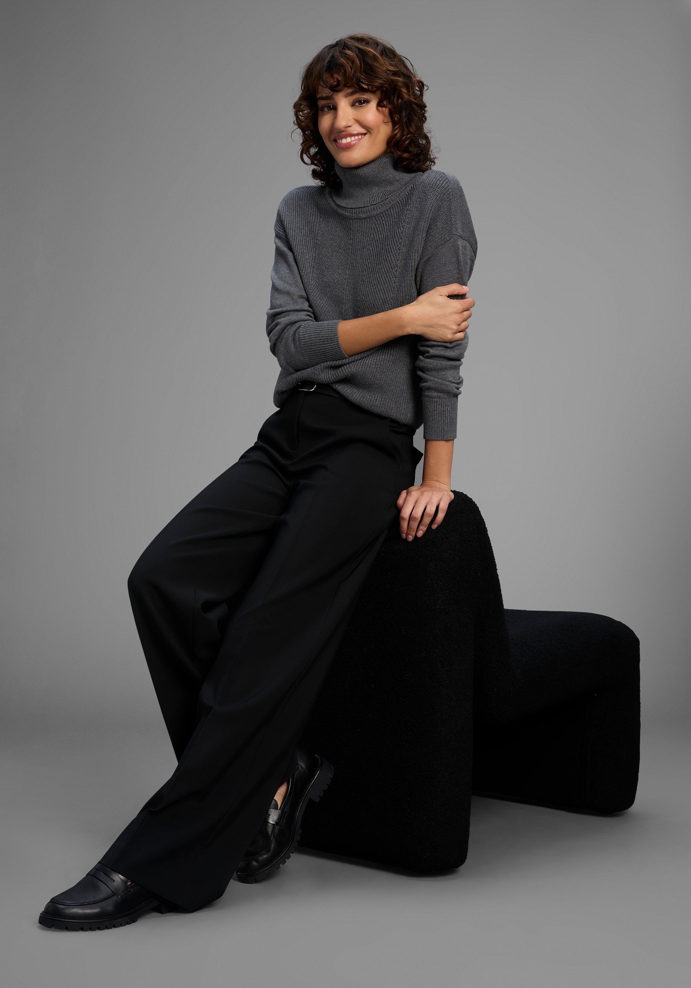 Laura Scott Pull à col roulé kuscheliger Winterstrick in lässiger Form - NEUE KOLLEKTION