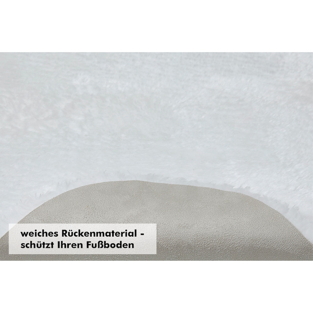 Andiamo Sitzkissen »Sitzauflage Lamm-Fellimitat«, Kunstfell, rund, Ø 40 cm, auch als 4er Set