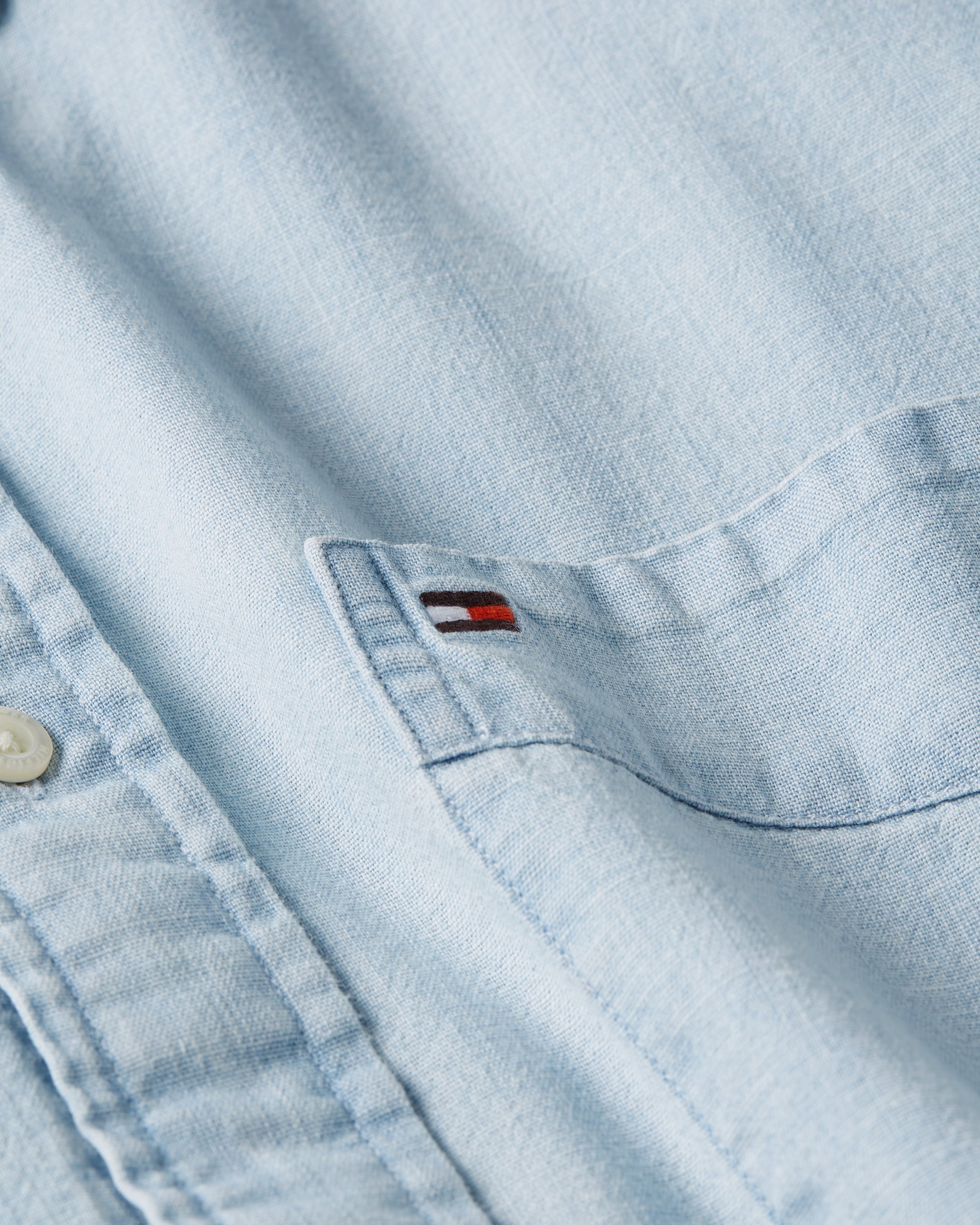Tommy Hilfiger Langarmhemd »CHAMBRAY POCKET RF SHIRT«