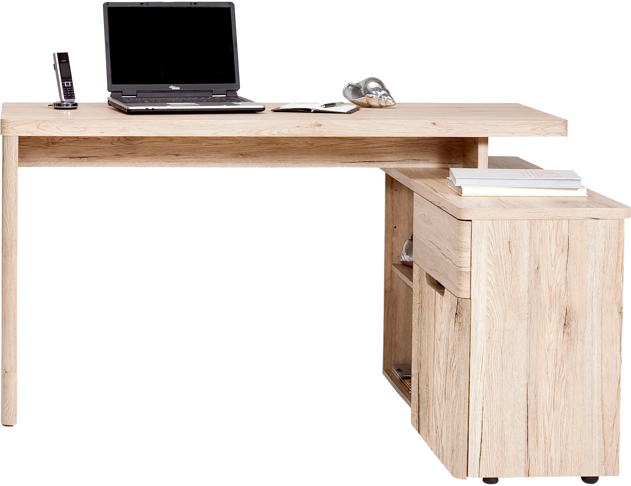 Jahnke Bureau d'angle »CU-LIBRE 150 E« 1 cuis tlg. montable dans les deux sens