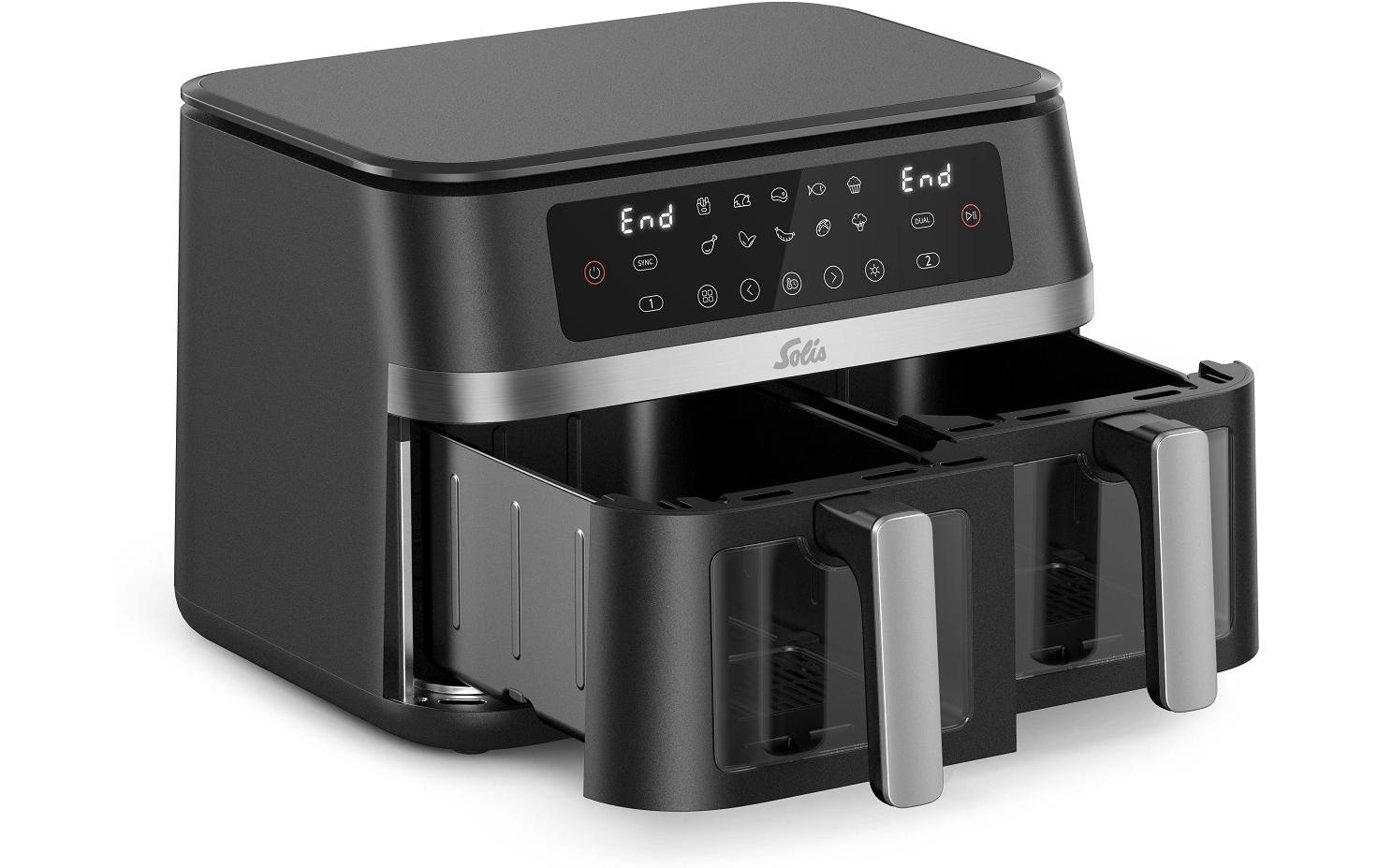 SOLIS OF SWITZERLAND Heissluftfritteuse »Air Fry Duo 7,5 l«
