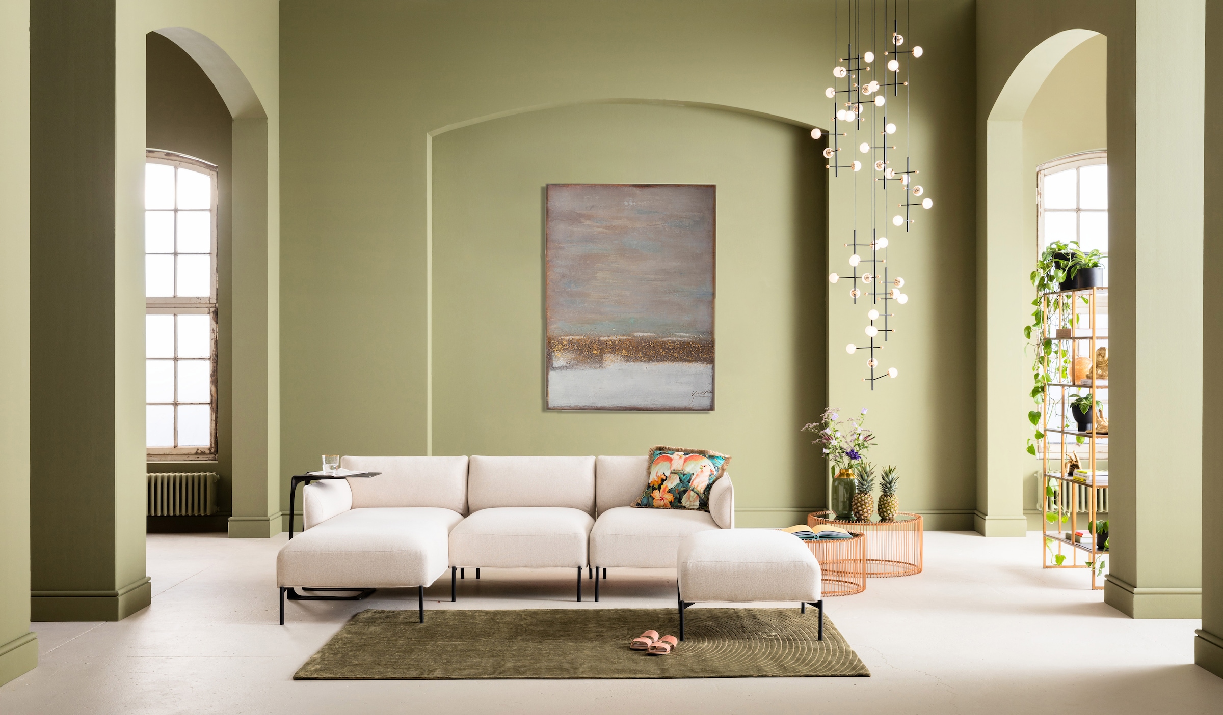 Image of Kare Design Leinwandbild "Acrylbild Abstract Fields"