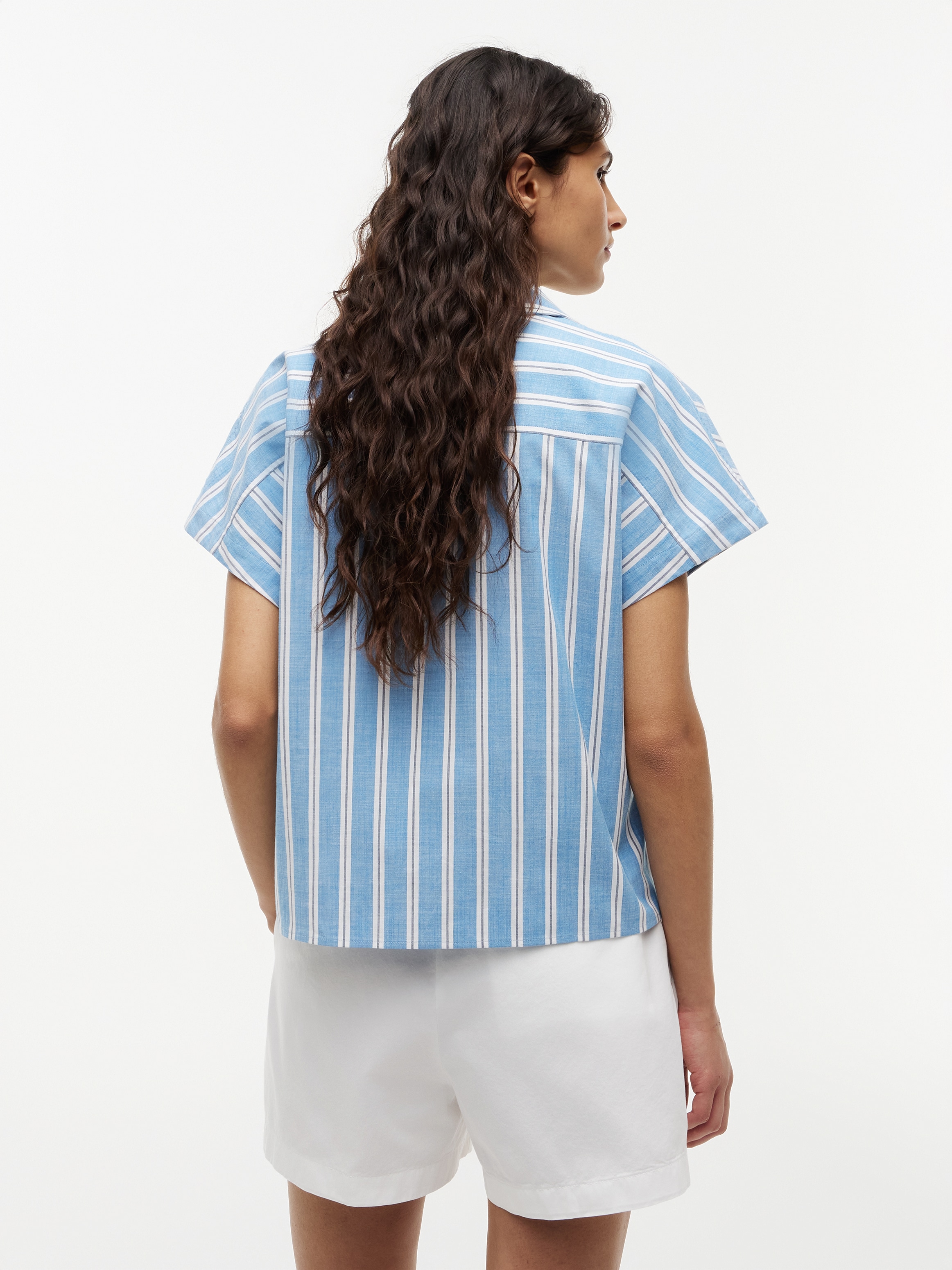 Tommy Hilfiger Kurzarmbluse »SUMMER COTTON SS SHIRT« Baumwollmischung