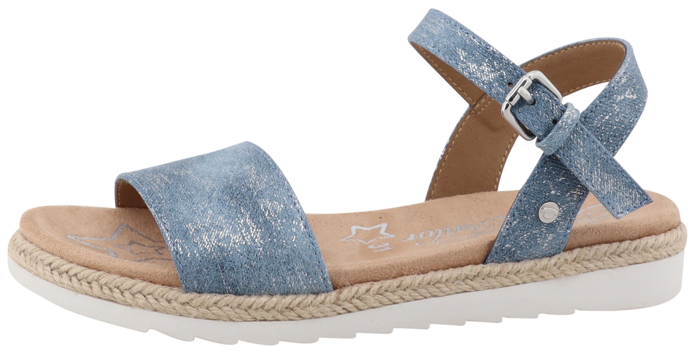 Image of TOM TAILOR Sandale "Resa" Sommerschuh, Sandalette, Kinderschuh mit Glitzerdetails