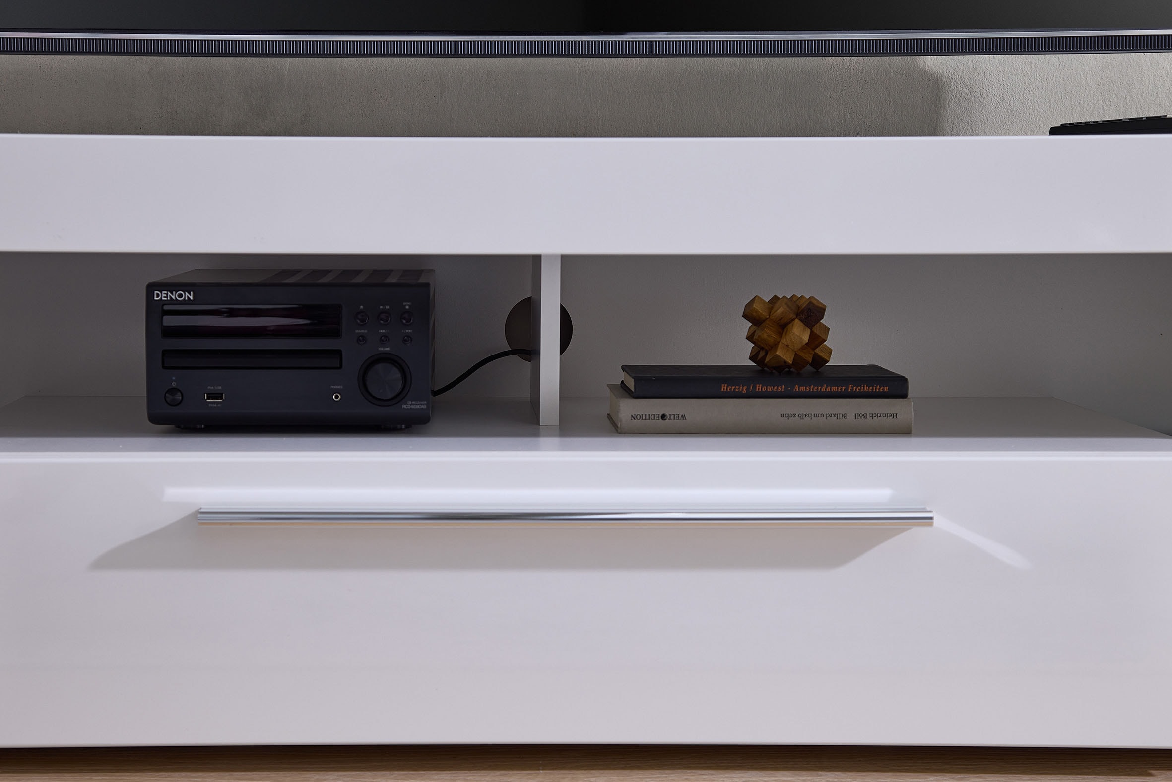 Stolkom Meuble TV »Goal« Oberboden bis 25 kg belastbar, 1 Klappe mit Griff