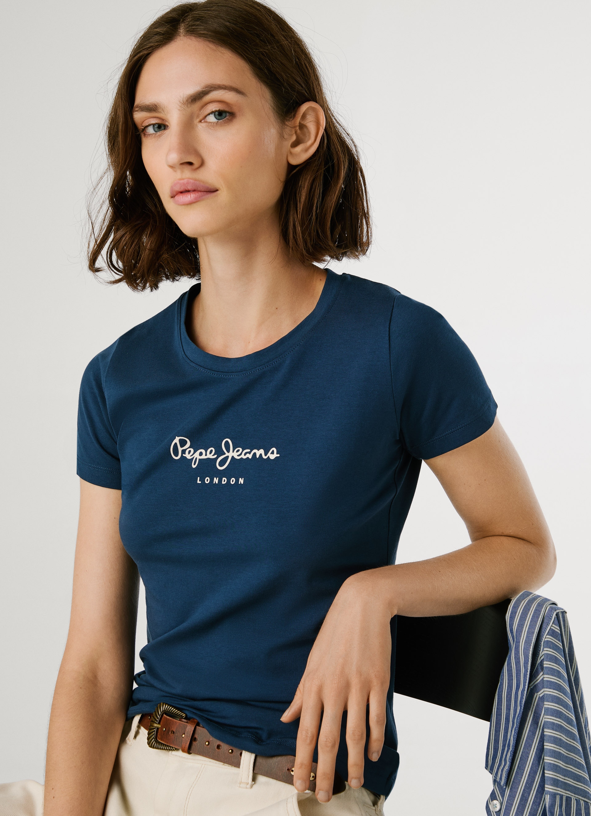 Pepe Jeans T-shirt »NEW VIRGINIA«, mit Logo-Print
