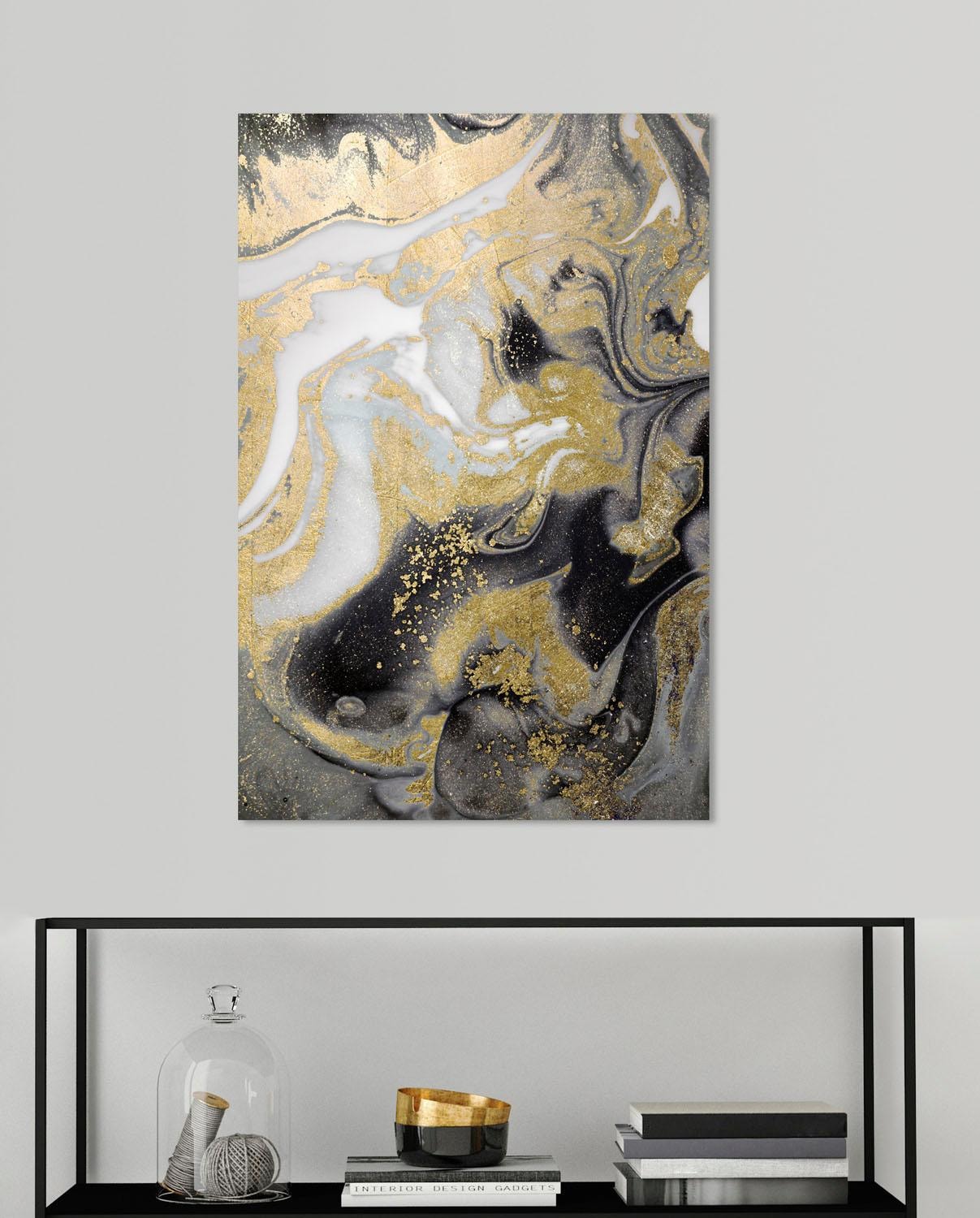 queence Acrylglasbild »Abstrakte Kunst«, Kunst-Gemälde-Abstrakt-klassische Fantasie, in Marmor-Optik