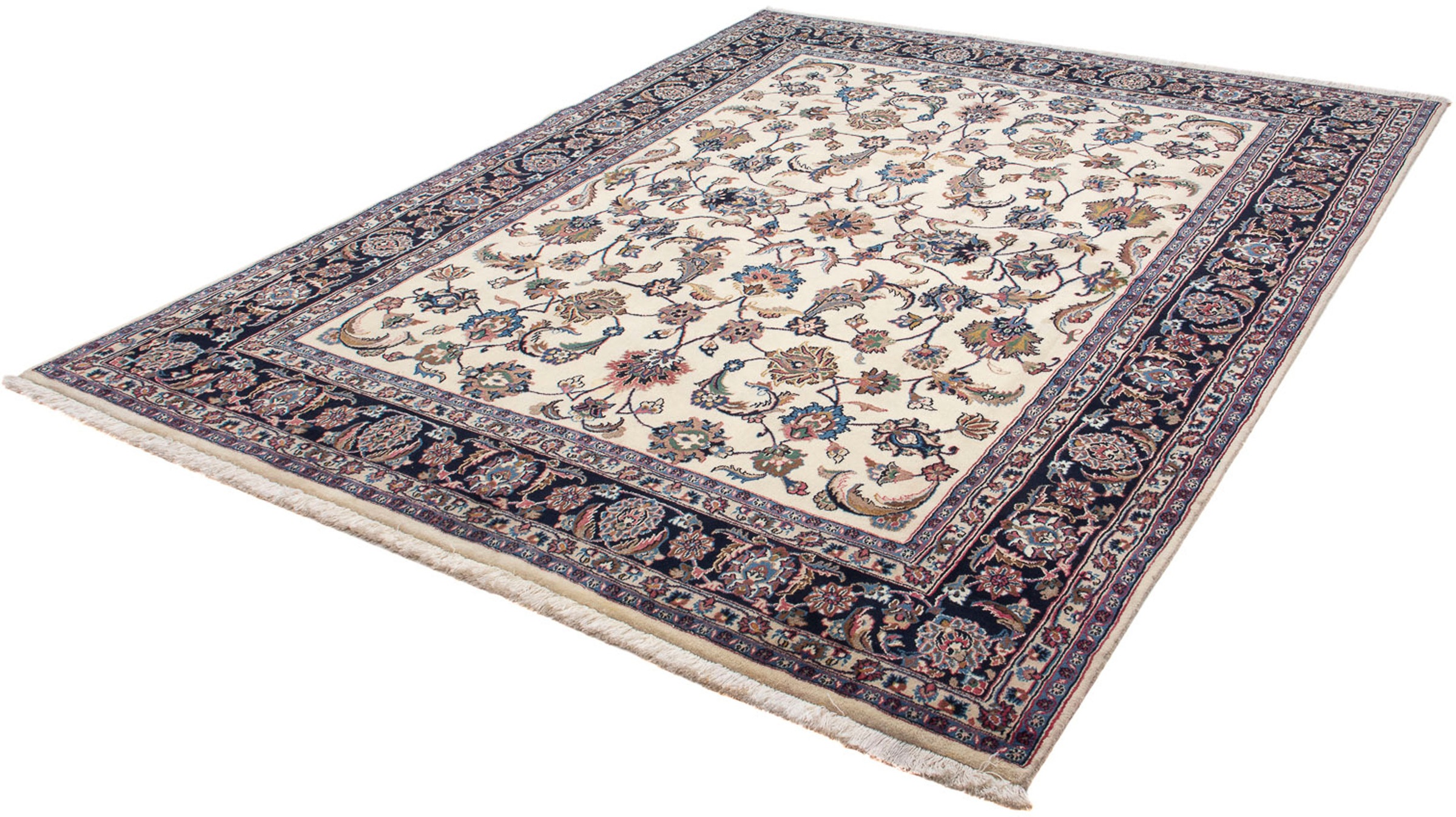 Image of morgenland Orientteppich »Perser - Classic - 252 x 198 cm - beige«, rechteckig, 10 mm Höhe, Wohnzimmer, Handgeknüpft, Einzelstück mit Zertifikat bei Ackermann Versand Schweiz