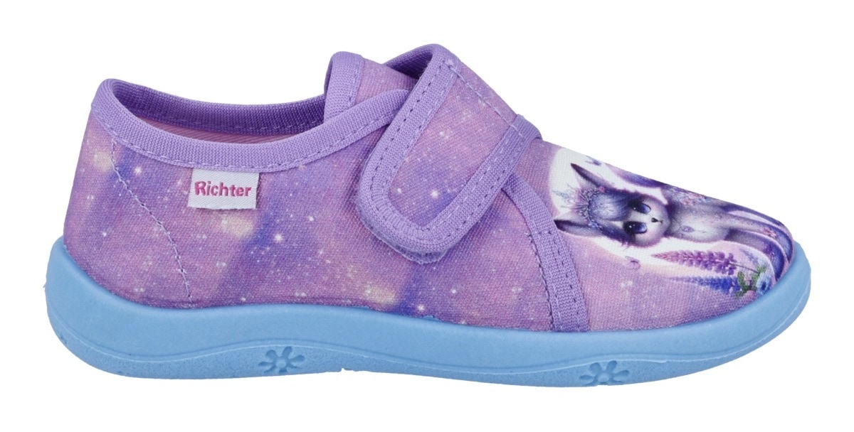 Richter Hausschuh »Mia«  Klettschuh, Kindergartenschuh, Grössenschablone zum Download