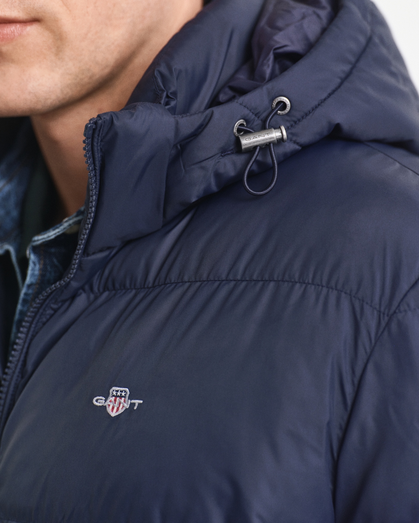 Gant Manteau matelassé »ACTIVE CLOUD MID LENGTH« Puffermantel, regular fit, abnehmabre Kapuze, 2-Wege-Reissverschluss