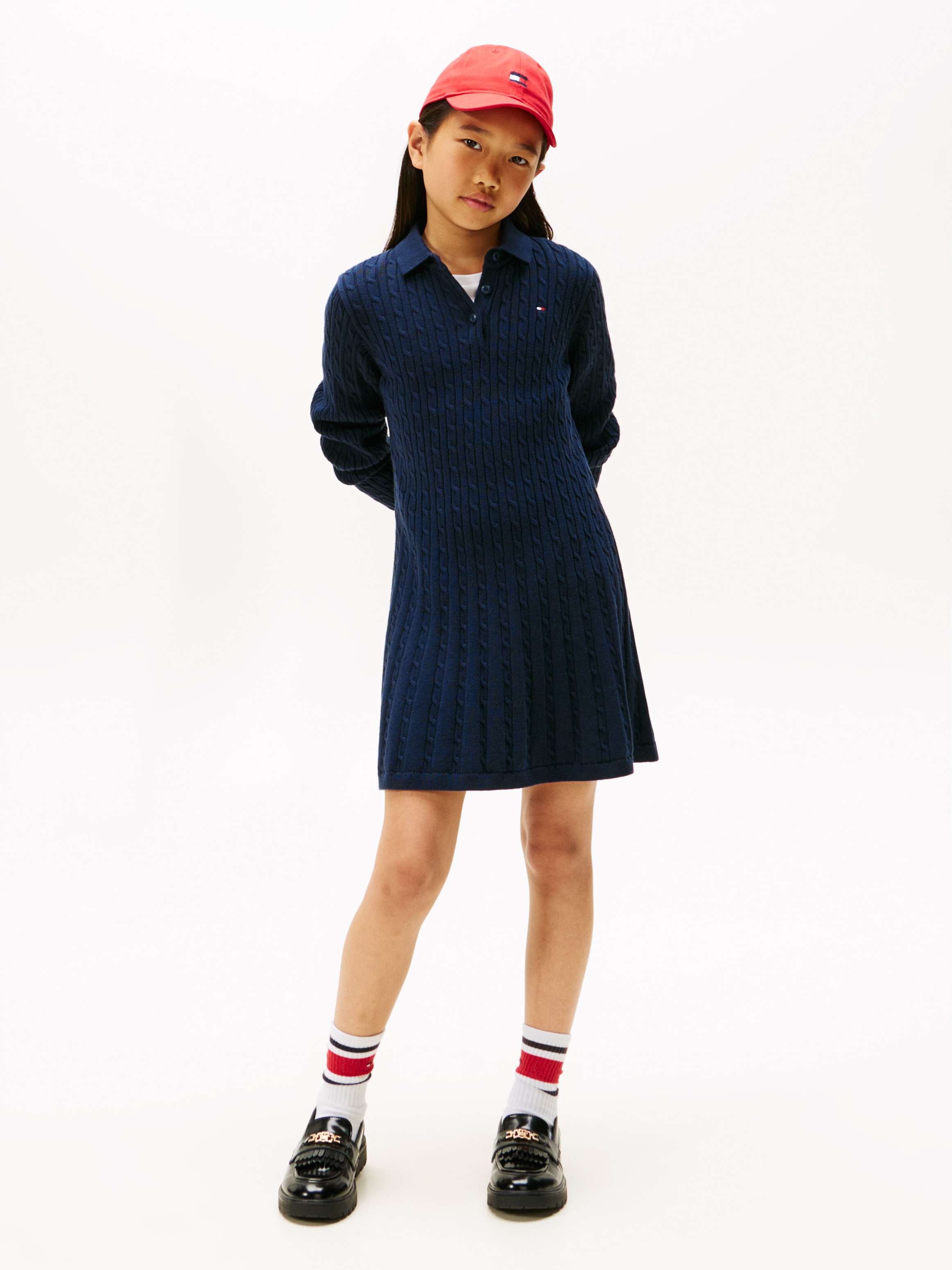 Image of Tommy Hilfiger Strickkleid "CABLE SWEATER DRESS" Ohne Tasche Kinder bis 16 Jahre