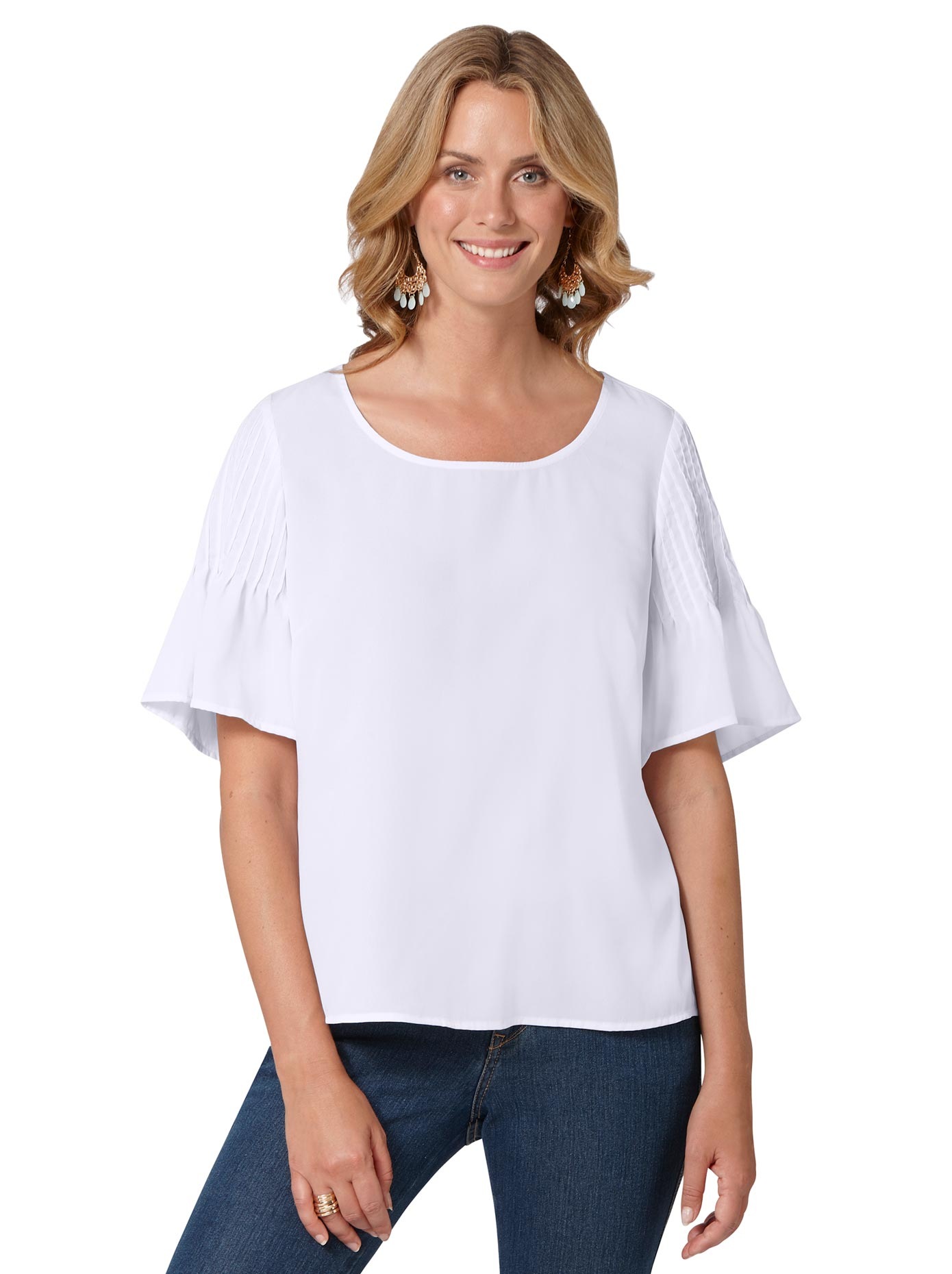 Bluse mit längerem Rückteil