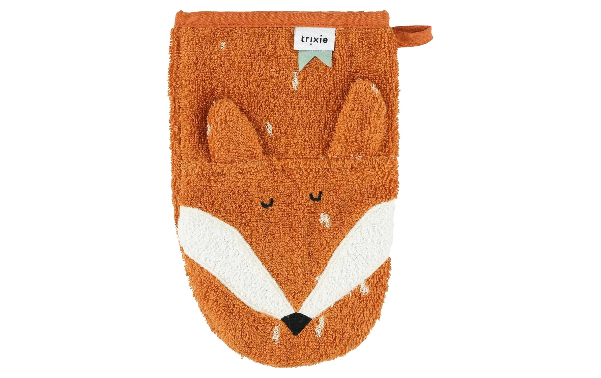 TRIXIE Gant de toilette »Baby-Waschhandschuh 2er Set klein Löwe/Fuchs«