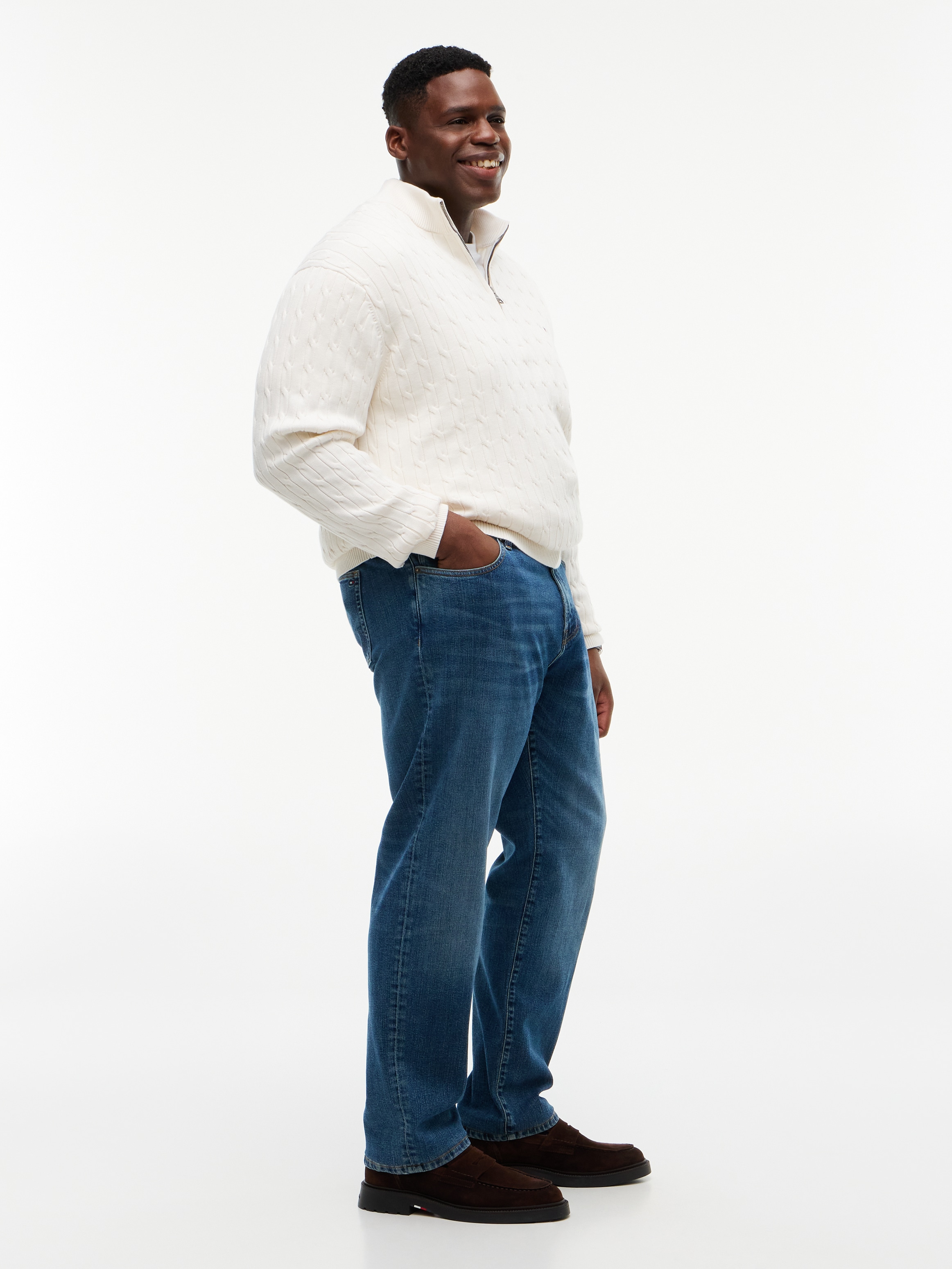 Tommy Hilfiger Big & Tall Jeans coupe régulière »BT-MADISON« avec effets délavés, coupe régulière, jambe droite, Grandes tailles