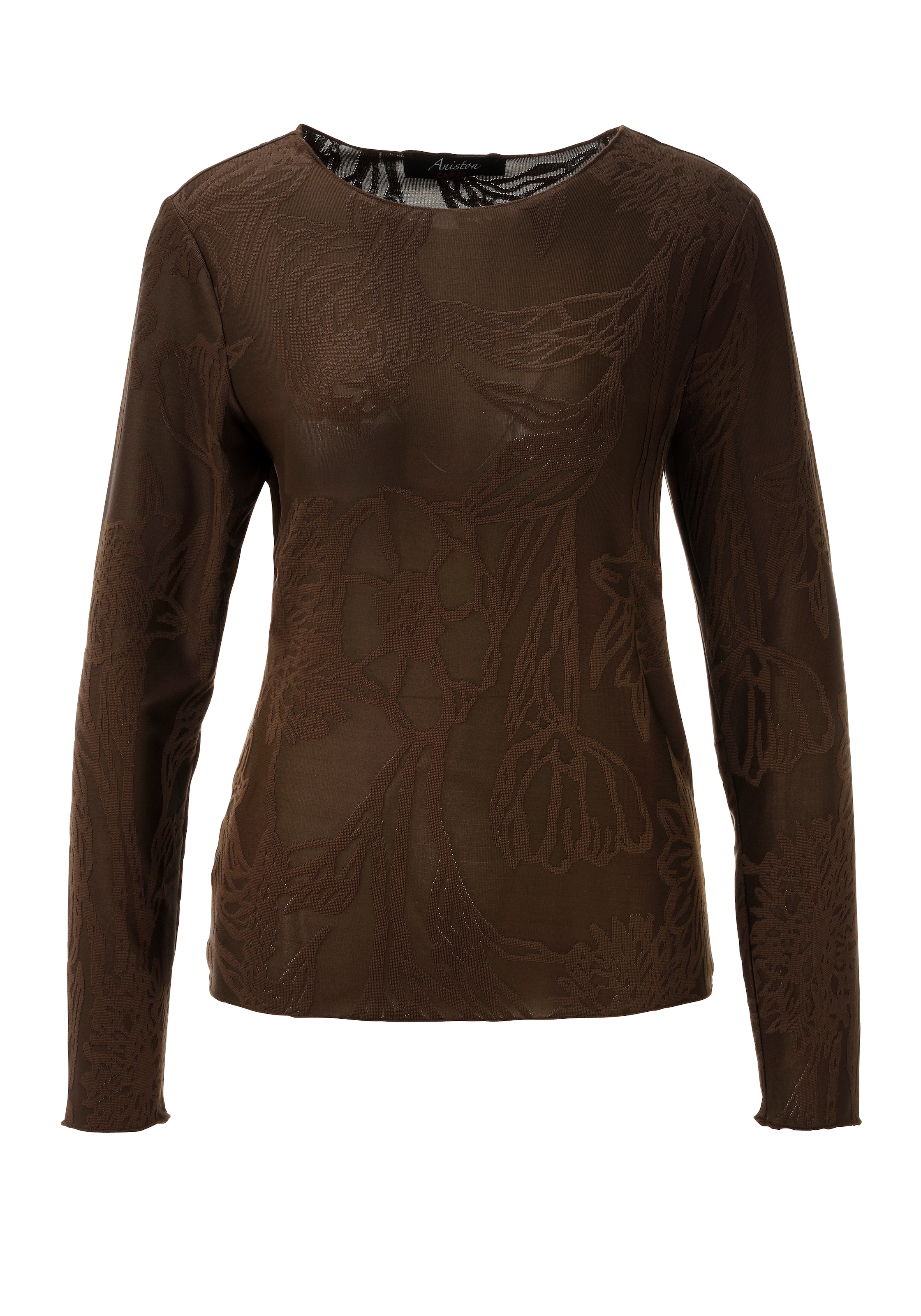 Aniston CASUAL T-shirt à manches longues avec motif floral graphique - chaque pièce est unique - NOUVELLE COLLECTION