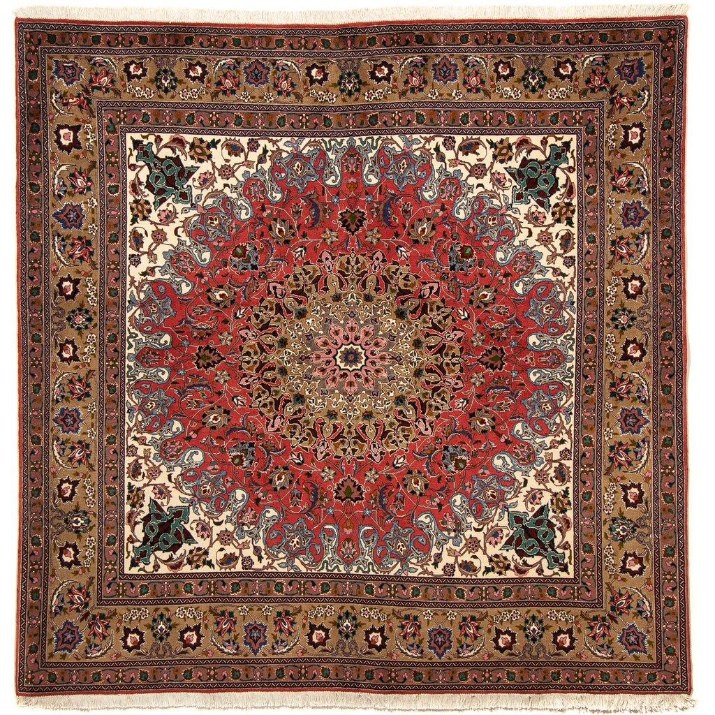 morgenland Orientteppich »Perser - Täbriz - Royal quadratisch - 202 x 200 cm - mehrfarbig«, quadratisch