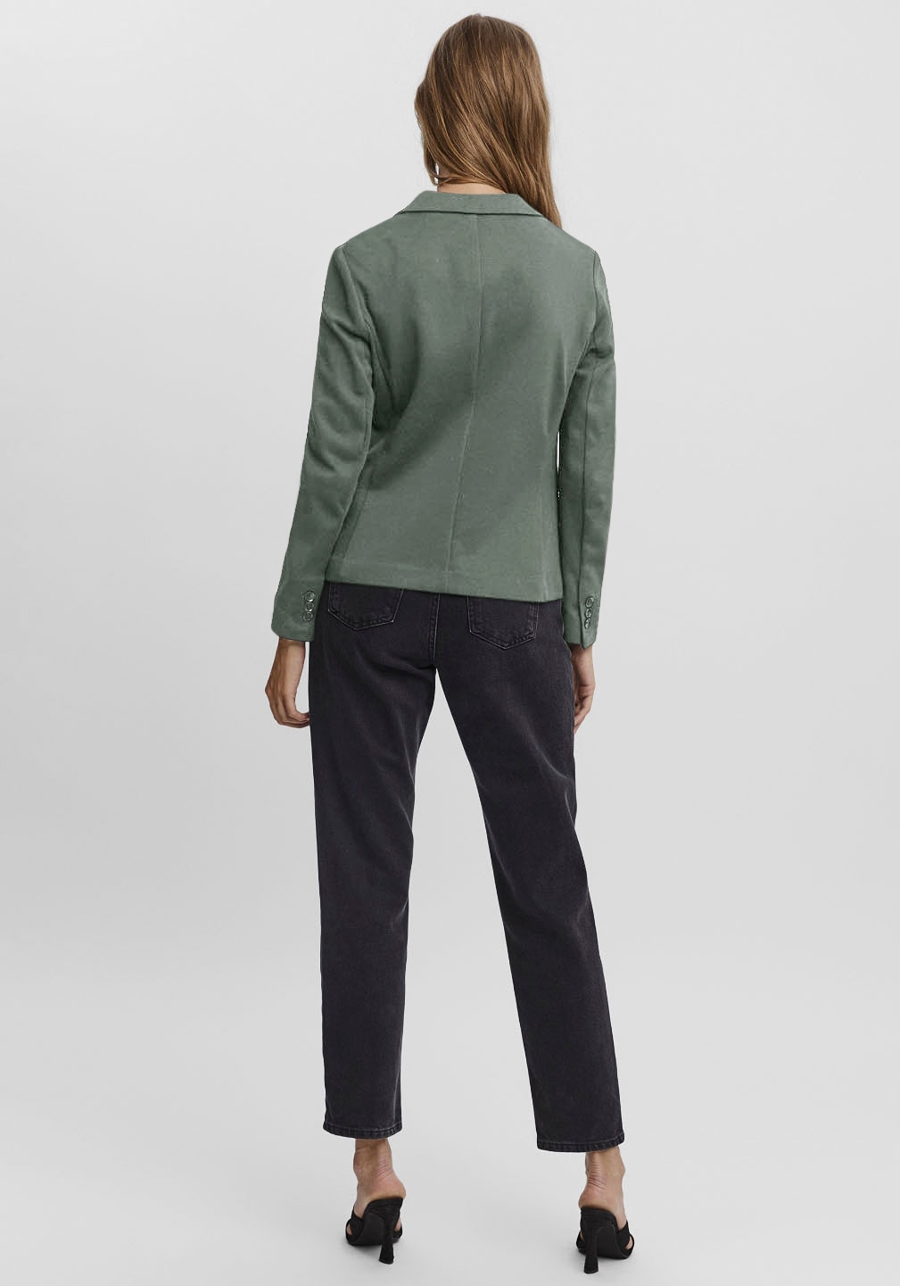 Vero Moda Blazer en jersey »VMJULIANE, figurbetonter Schnitt, 1-Knopf Verschluss« ungefüttert