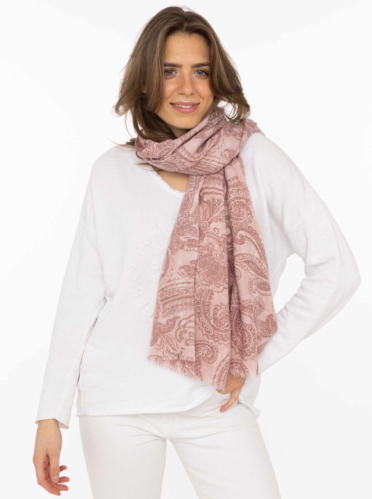 Image of Zwillingsherz Schal ""Classic Paisley"" anschmiegsam, zeitloses Paisleymuster
