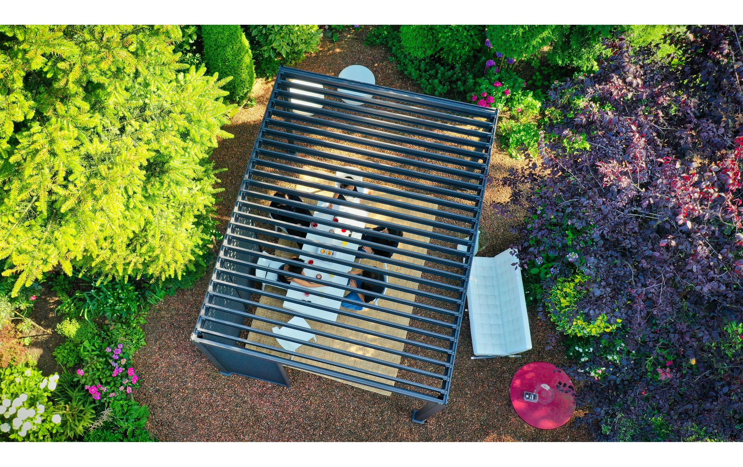 Pavillon »Alu-Pergola, schwarz«