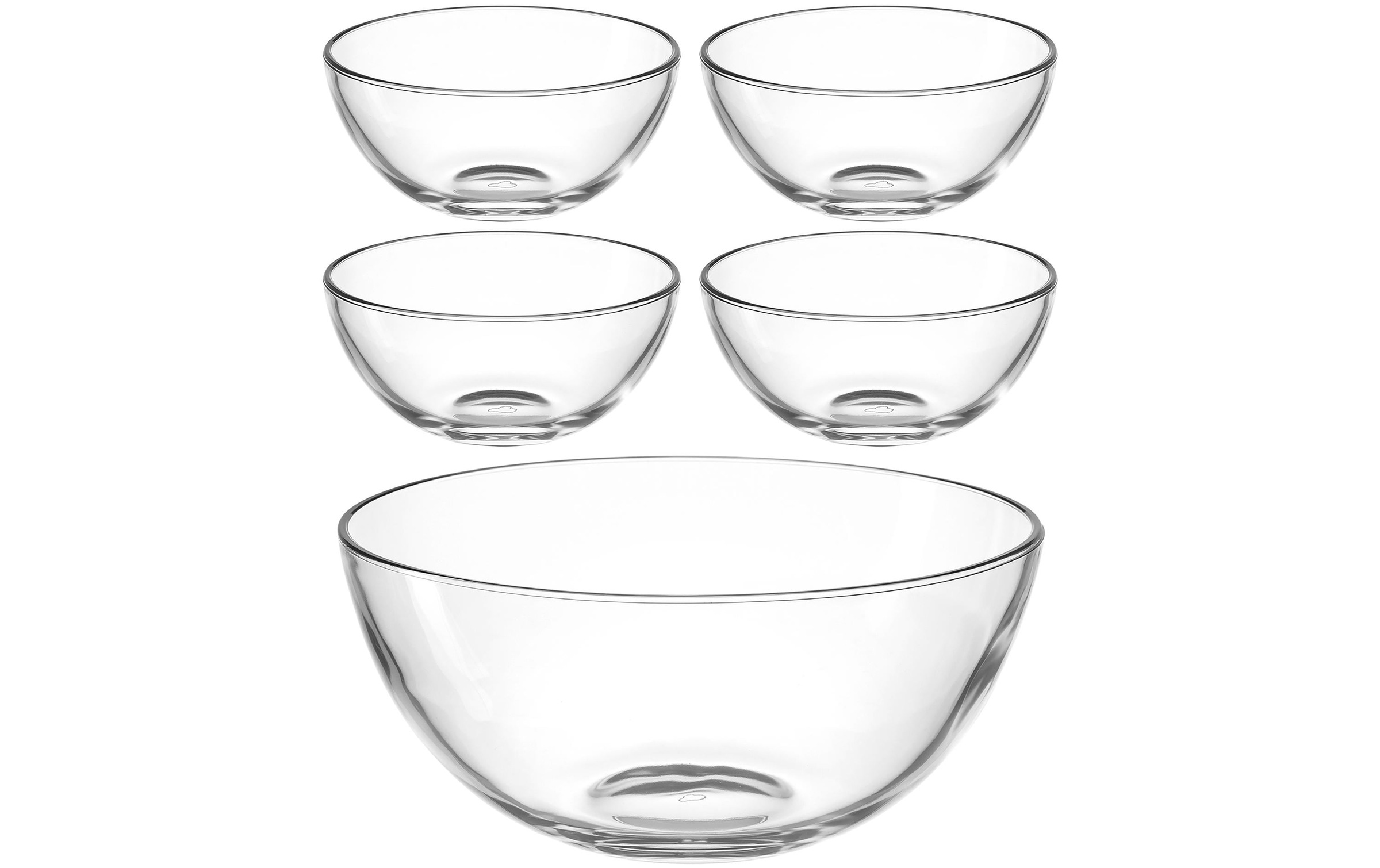 Image of LEONARDO Schale "Cucina 5-teilig" aus Kalk-Natron-Glas