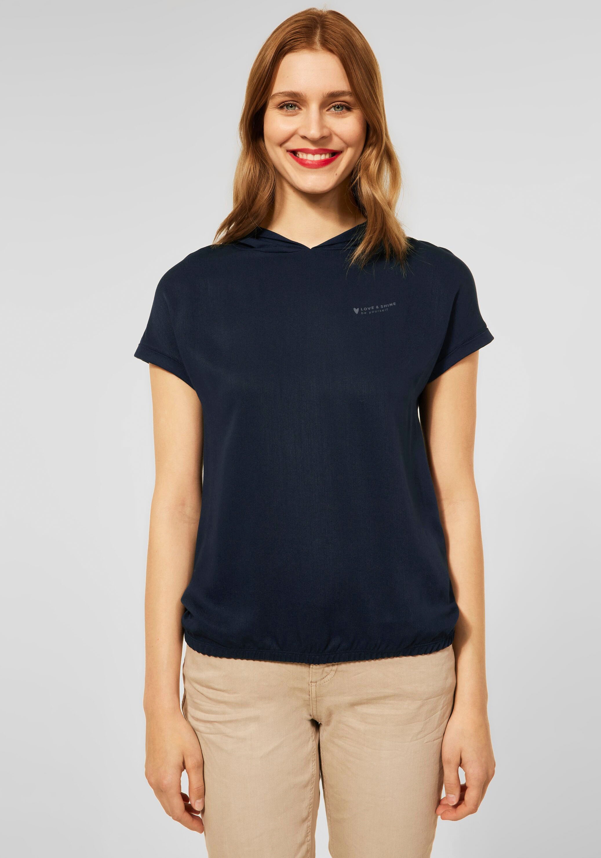 Image of STREET ONE Kapuzentop, mit Print auf der Brust bei Ackermann Versand Schweiz