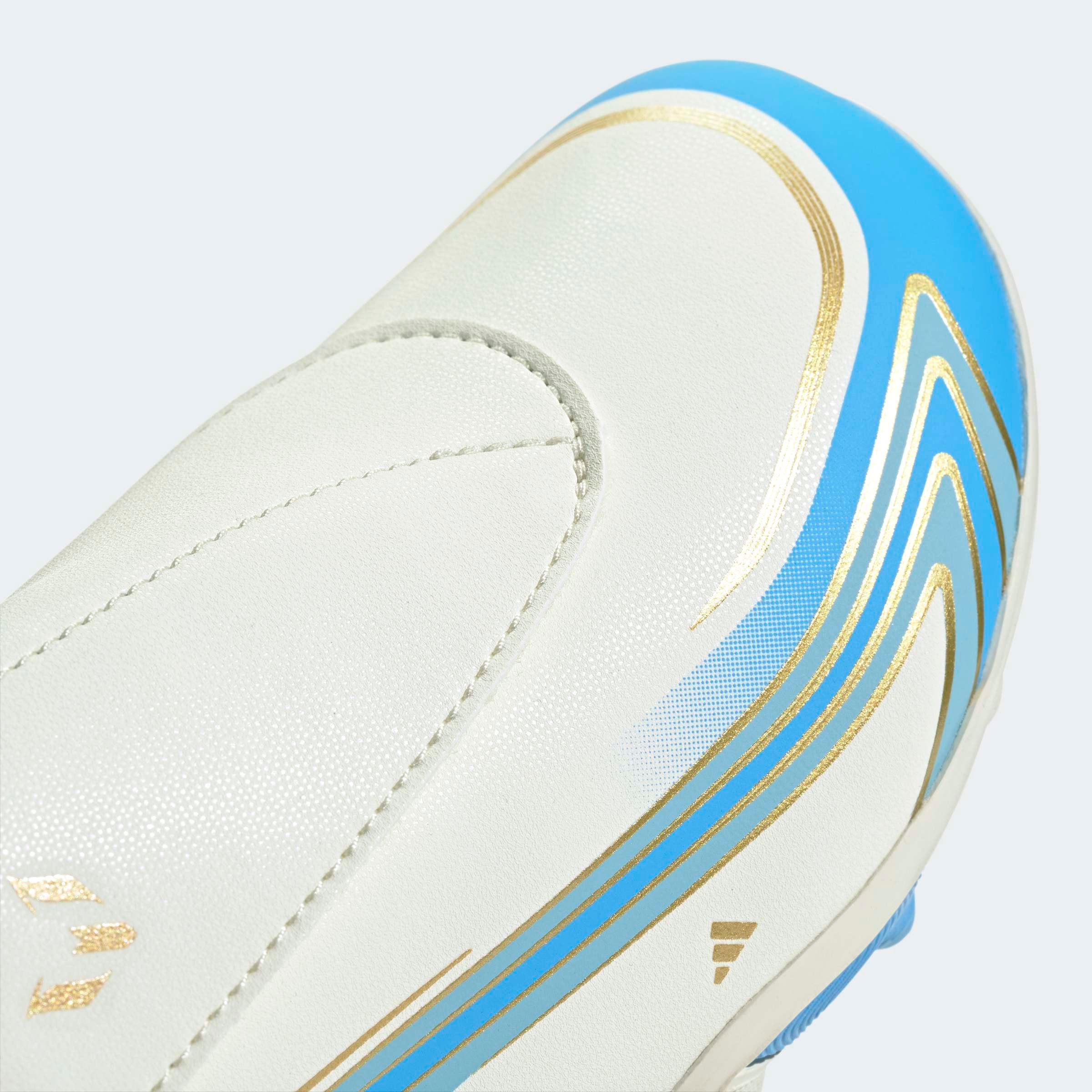 adidas Performance Chaussure de football »F50 MESSI CLUB KIDS , KLETTVERSCHLUSS, FESTE BÖDEN/GEMISCHTE BÖDEN«  adapté à de nombreux types de sols, pour adolescents et enfants