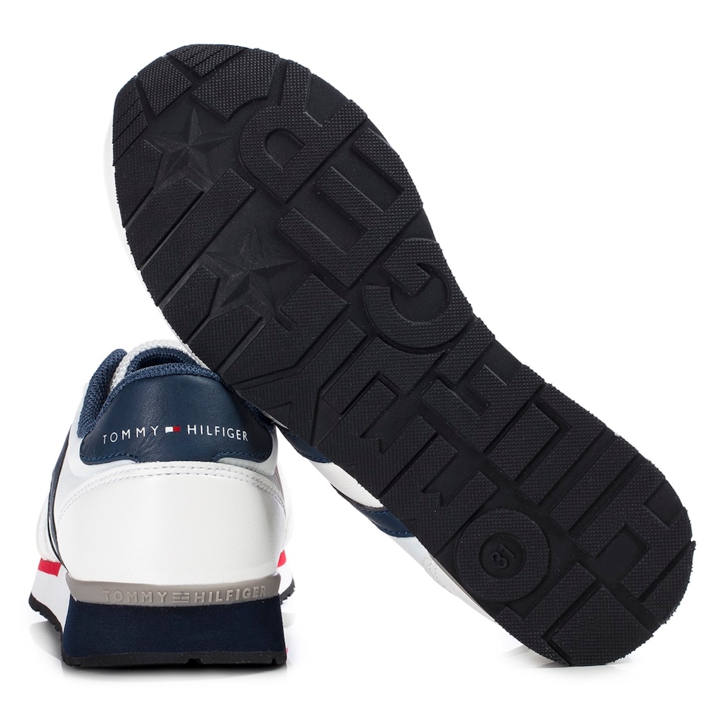 Tommy Hilfiger Sneaker, mit Logoschriftzug an der Ferse, Freizeitschuh, Halbschuh, Schnürschuh