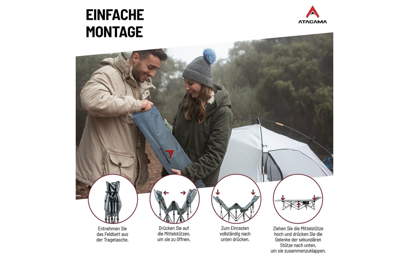   Lit de camp »Atacama XXL Feldbett«