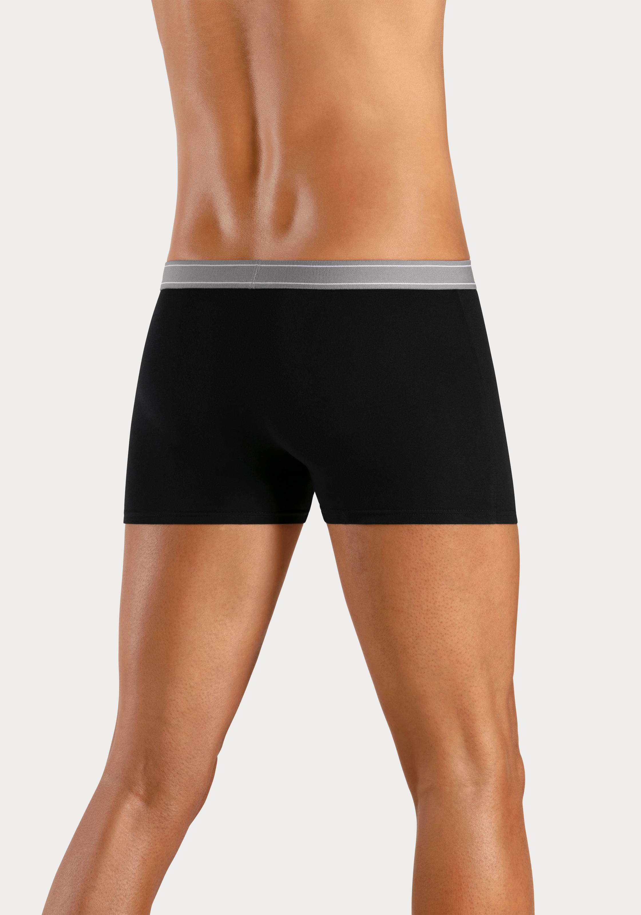 H.I.S Boxer »Boxershorts für Herren« Packung, 5 Stk. mit Steifen und Logo im Bund