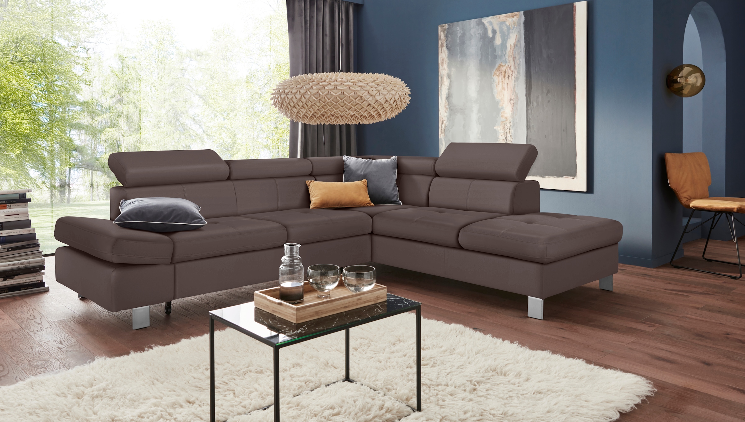 Image of exxpo - sofa fashion Ecksofa "Fiji, L-Form" mit Kopf- bzw. Rückenverstellung, wahlweise mit Bettfunktion