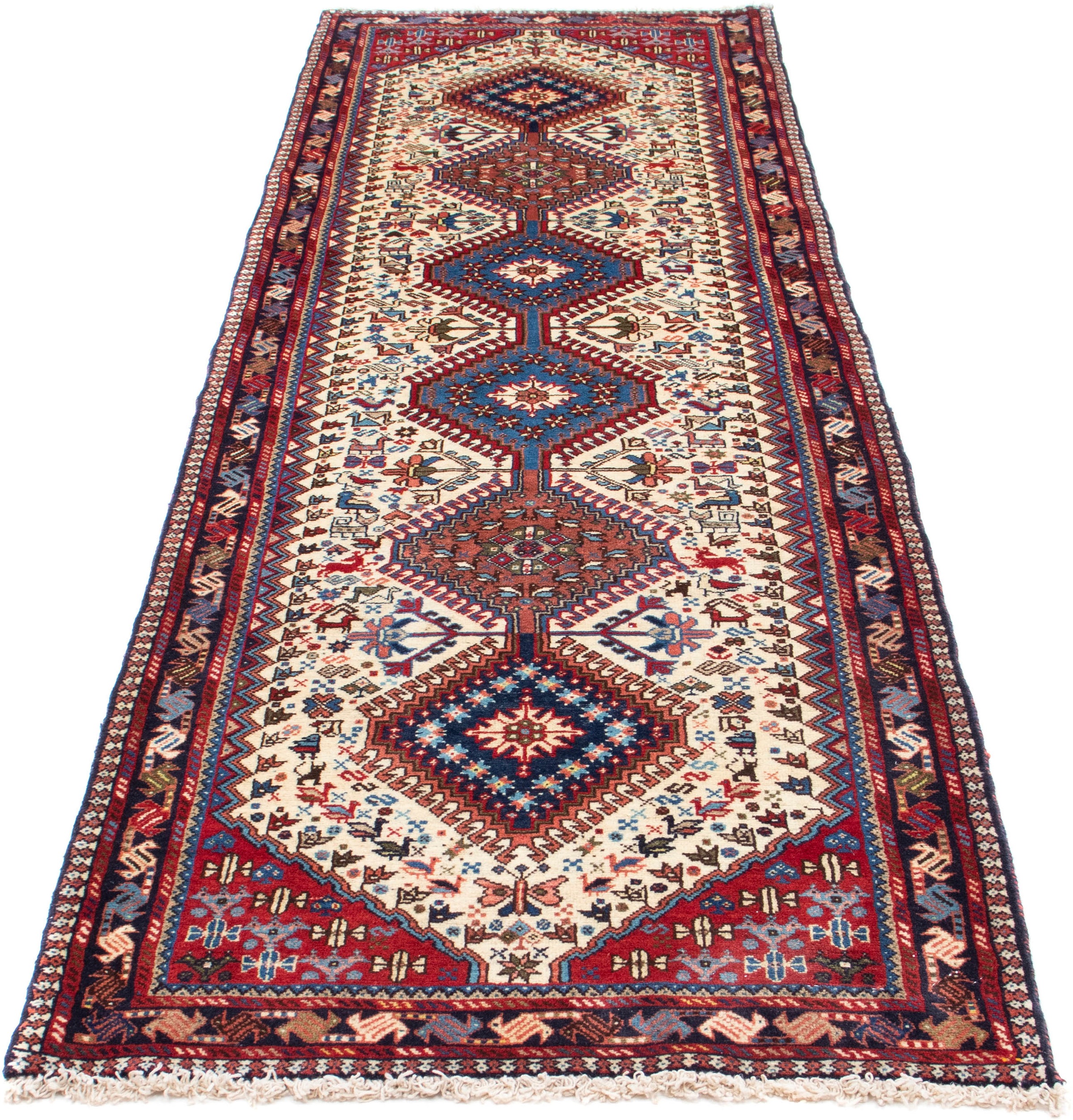 Image of morgenland Orientteppich »Perser - Nomadic - 295 x 83 cm - beige«, rechteckig, 10 mm Höhe, Wohnzimmer, Handgeknüpft, Einzelstück mit Zertifikat bei Ackermann Versand Schweiz