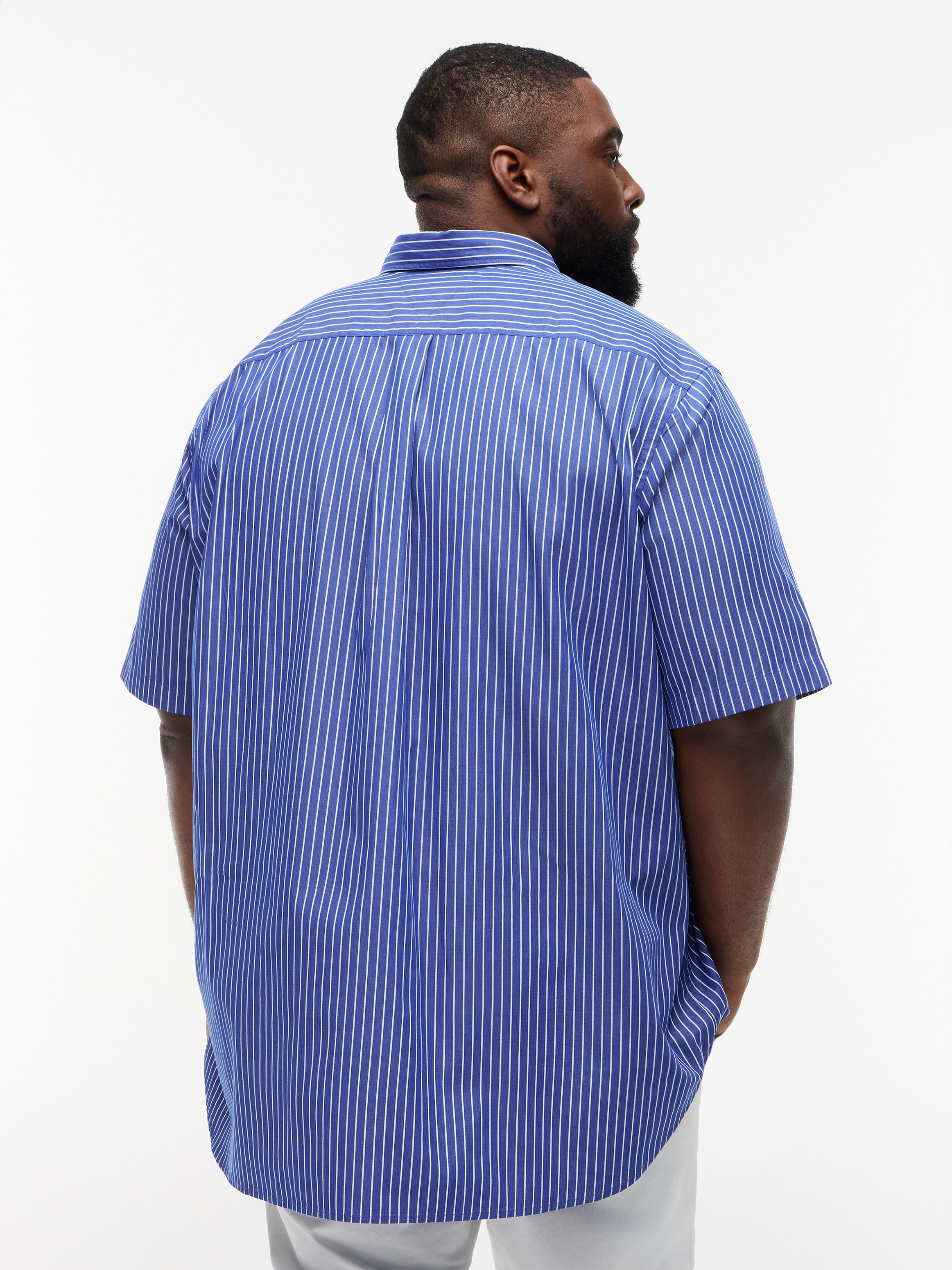 Tommy Hilfiger Big & Tall Chemise à manches courtes »FLEX POPLIN« Grosse Grössen, regular fit, fein gestreift