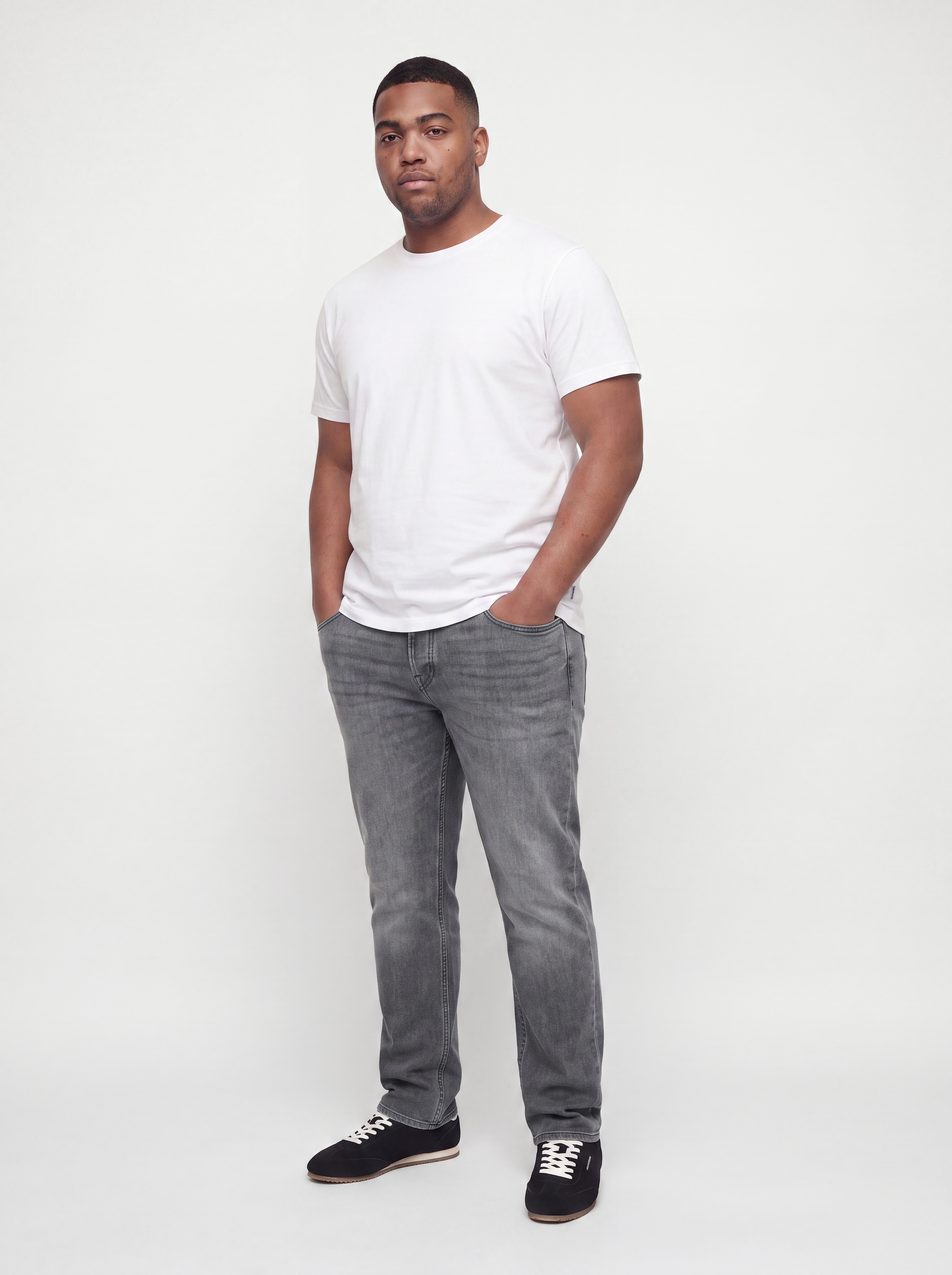 Jack & Jones PlusSize Jeans confort »JJIMIKE JJORIGINAL SQ 349 NOOS PLS« mélange de coton, coupe comfort