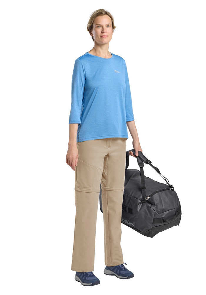 Jack Wolfskin Pantalon zip-off »PICO TRAIL ZIP OFF PANTS W«  avec fonction zip-off, respirant, à séchage rapide, coupe-vent