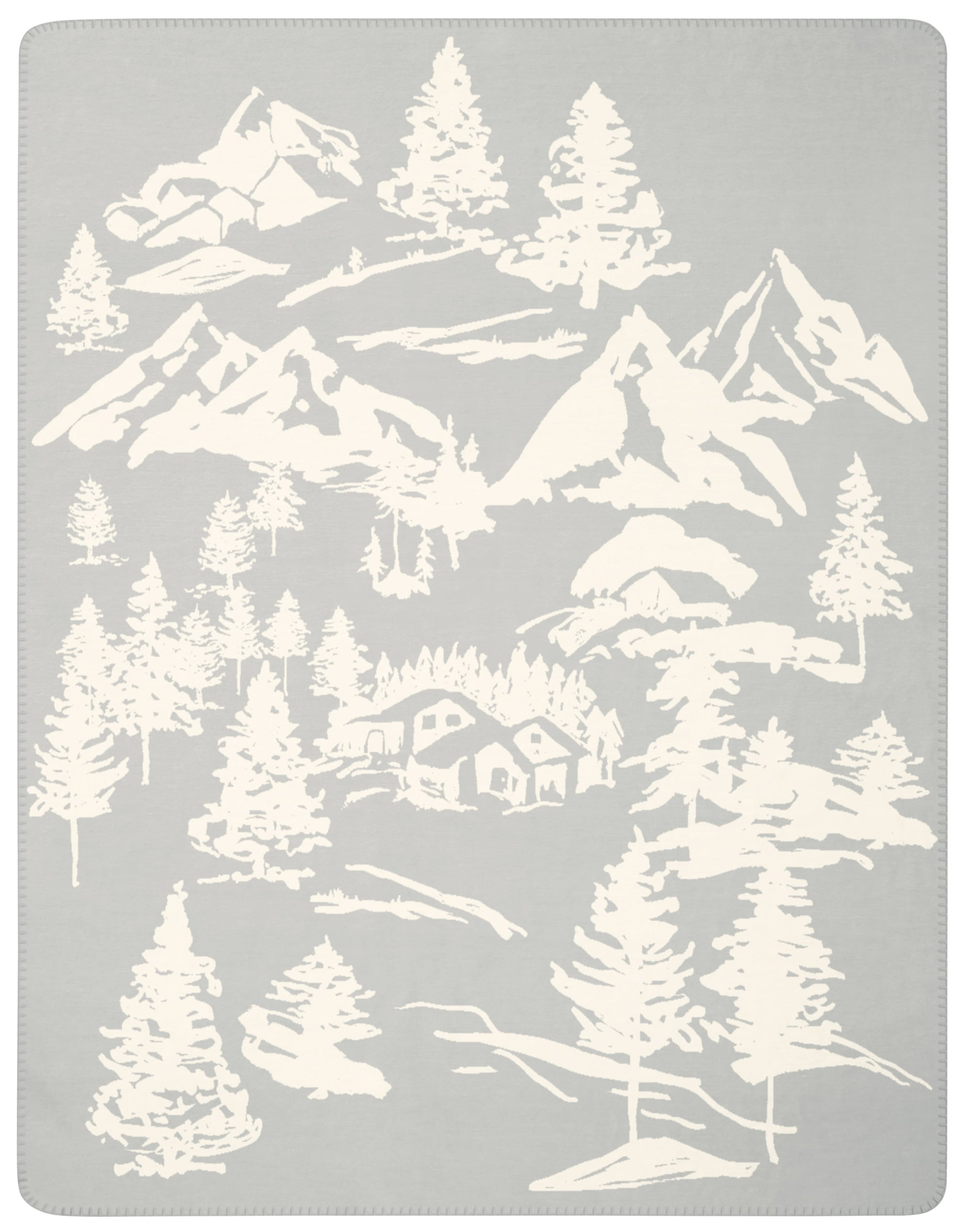 Biederlack Couverture d'intérieur »Mountain Dreams« romantischer Winter in den Bergen