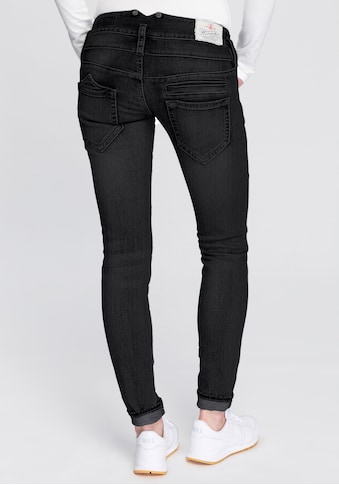 Röhrenjeans »PITCH SLIM REUSED DENIM«, Low Waist mit leichtem Push-Up-Effekt