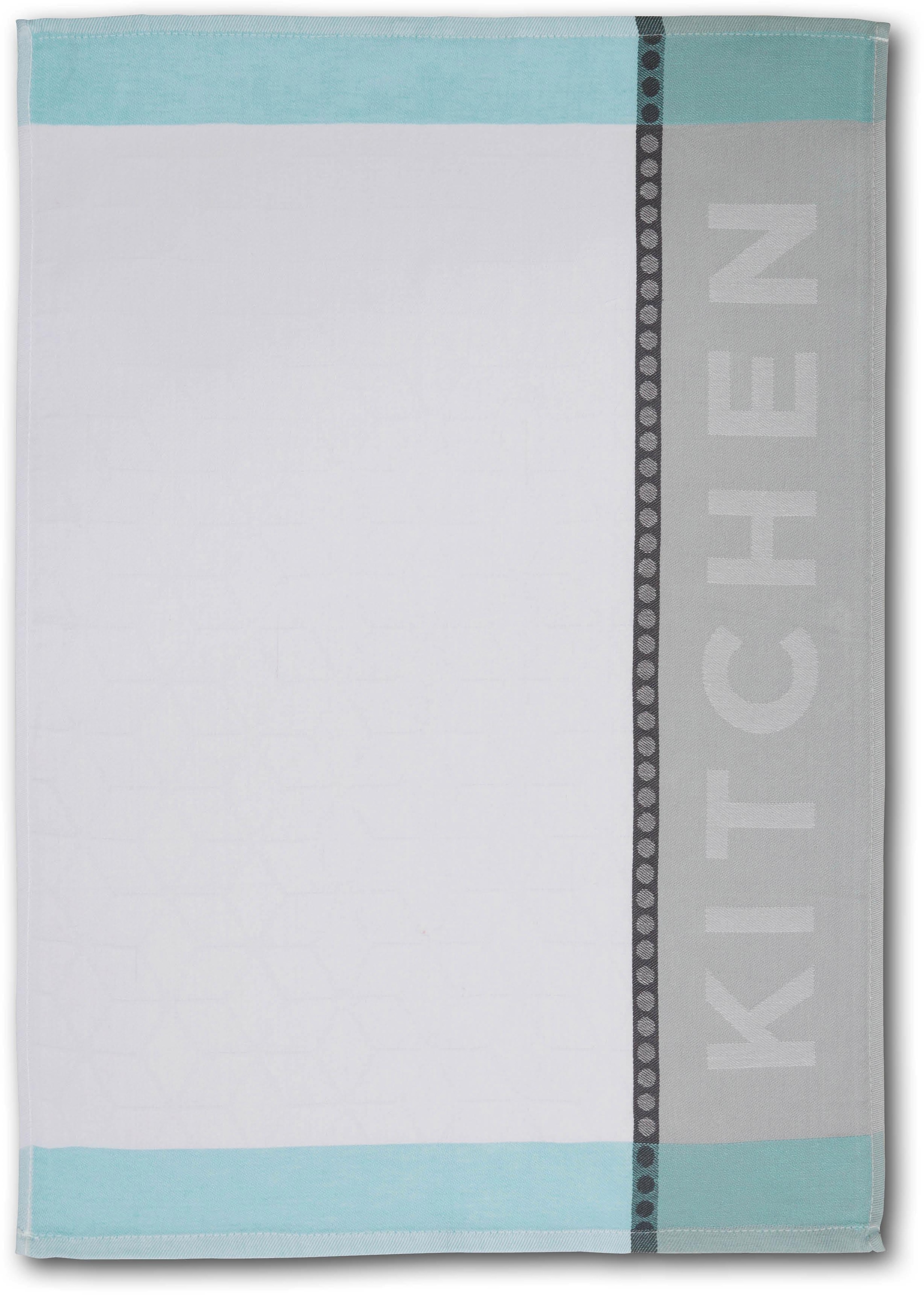 Dyckhoff Geschirrtuch »HOME / KITCHEN, Masse je Tuch ca. 50x70 cm«, (Set, 6 tlg.), mit zwei verschiedenen Motiven