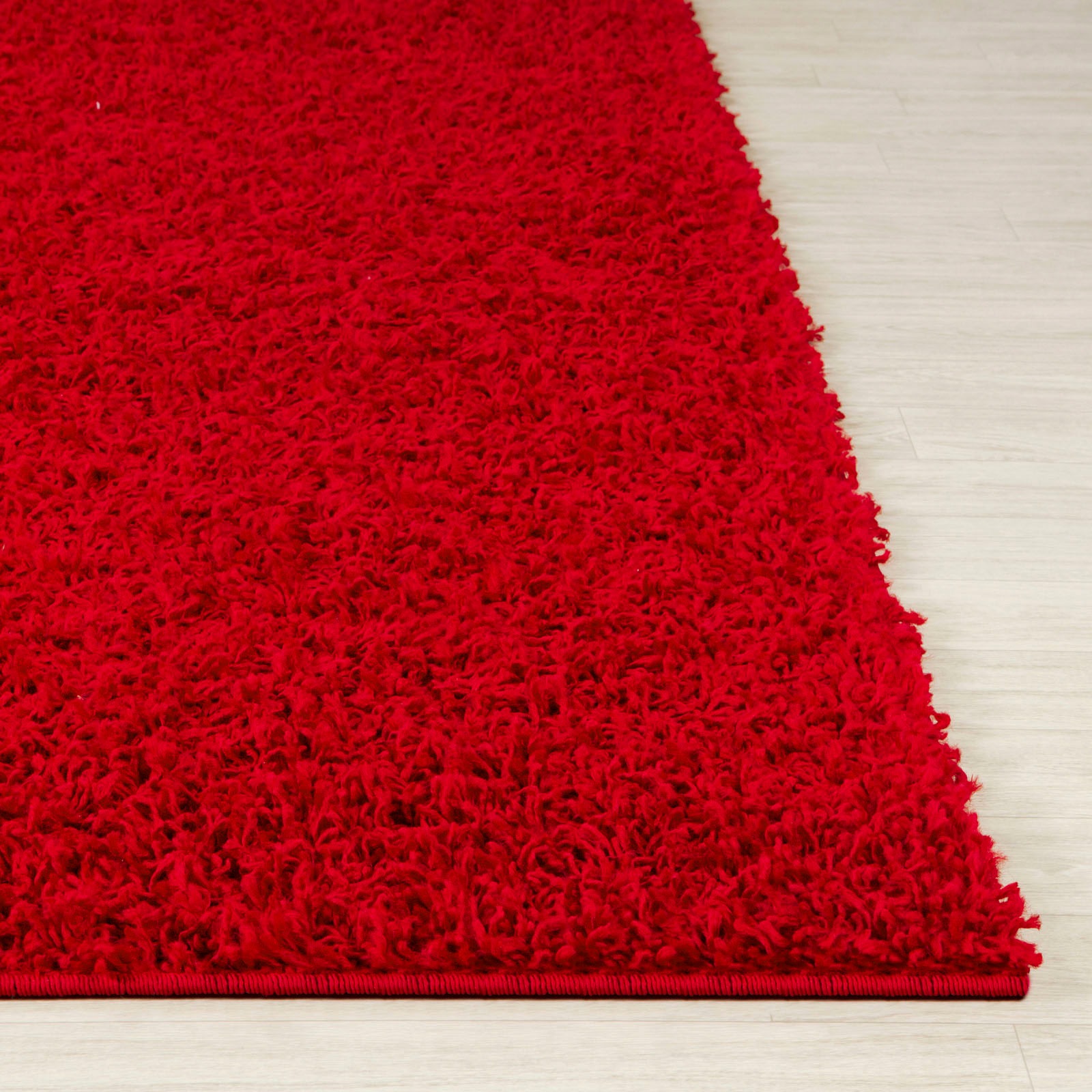 Surya Hochflor-Teppich »UNI CHIC 2309«, rechteckig, Flauschig, Langflor, Weich, Wohnzimmer Flurteppich, Rot