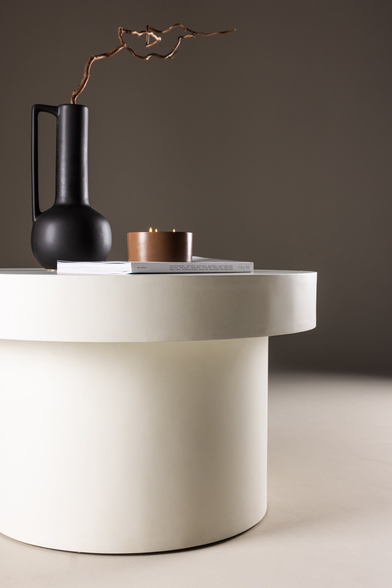 Venture Home Couchtisch »Malung, runder Couchtisch in elegantem Weiss, Ø 80 cm« Sofatisch, MDF, rund, hell, schlicht, modern
