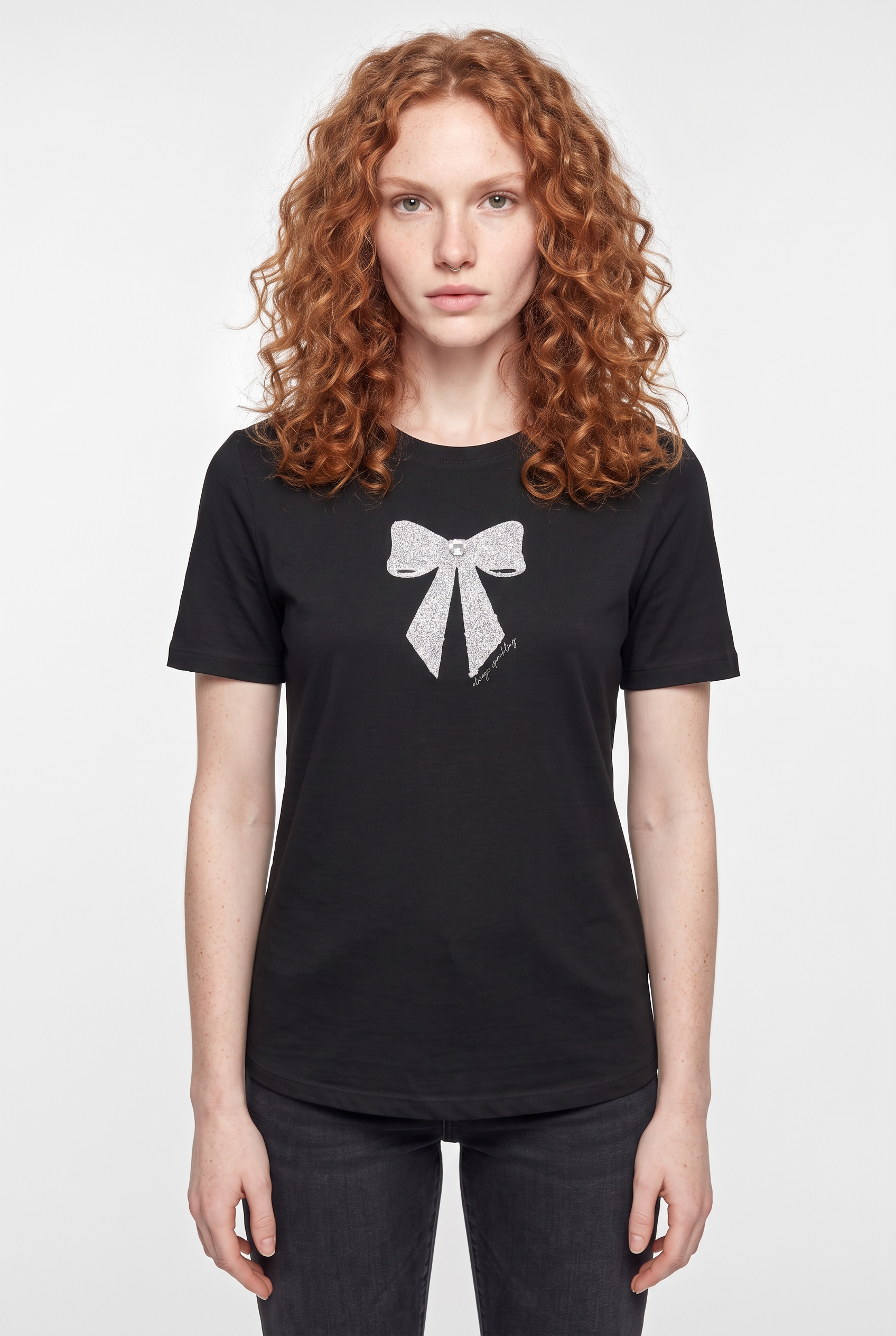 ONLY Kurzarmshirt »ONLKITA S/S LUXE JRS NOOS« Baumwolle, regular fit