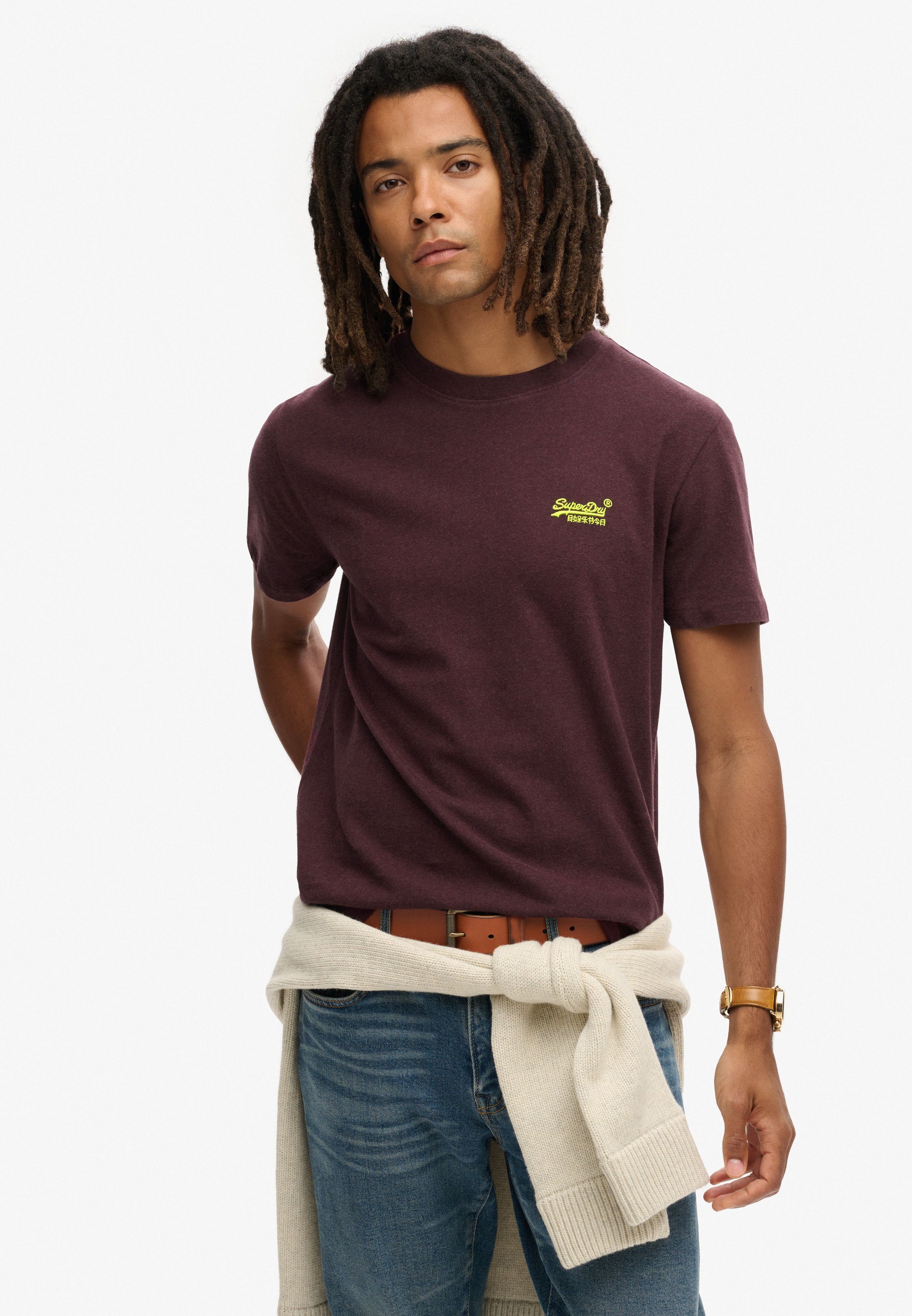 Superdry Shirt à col rond »ESSENTIAL LOGO EMB TEE«